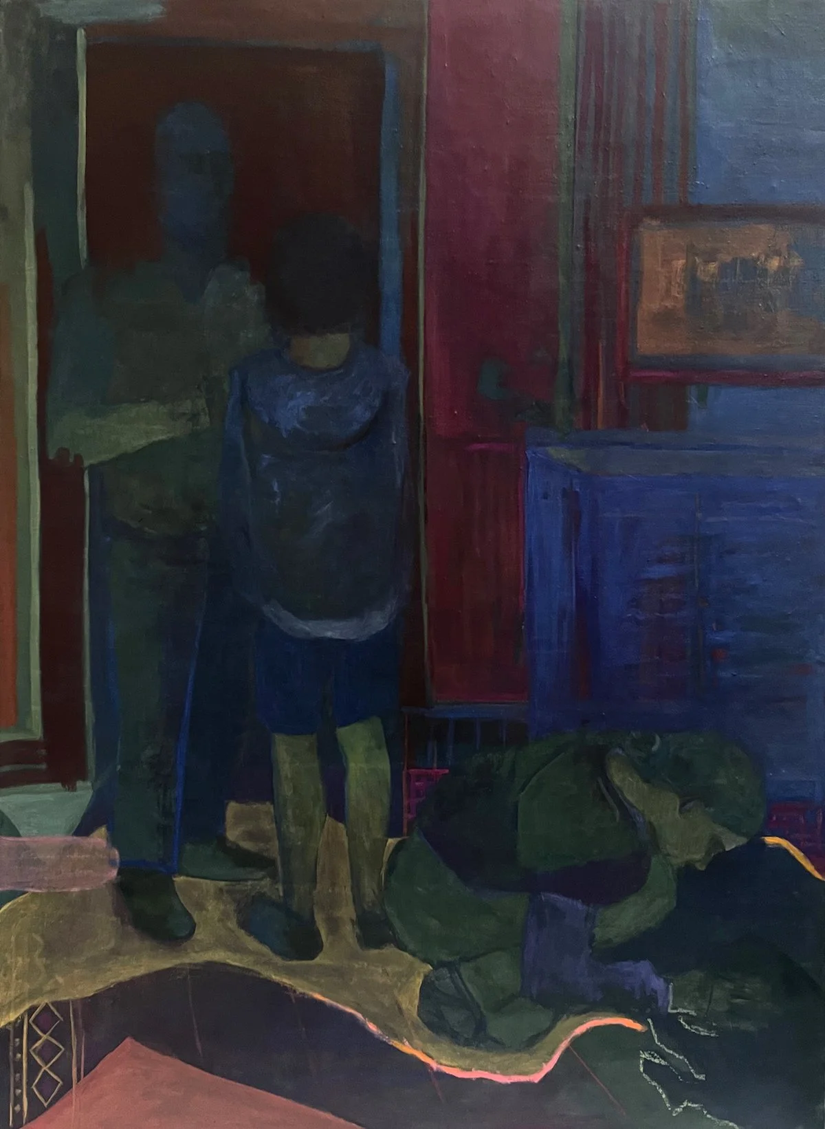 Time Marker: oil on linen, 48"x35.5"