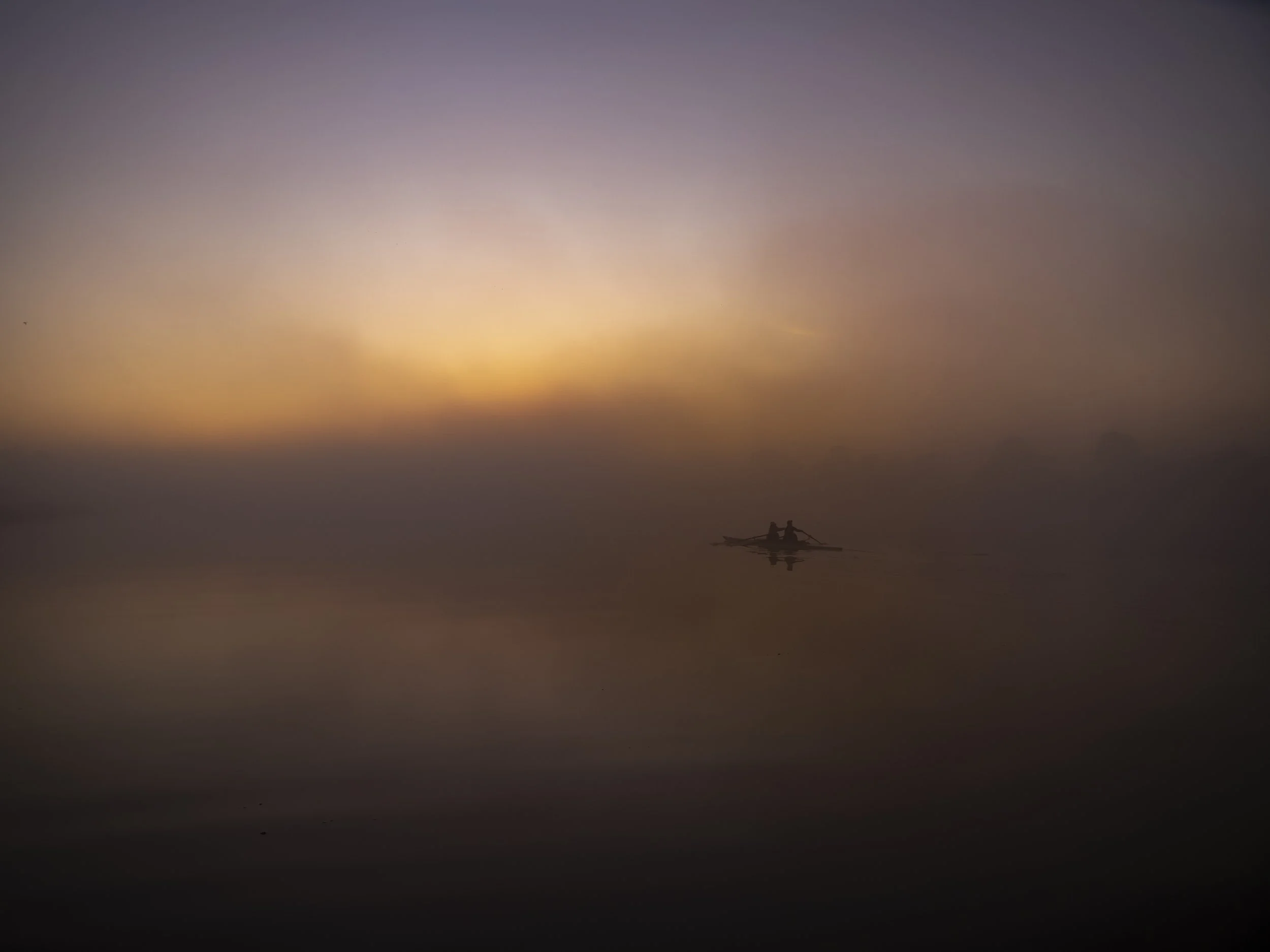 Into the mystic - rowers, Patterson River, Carrum, Australia.