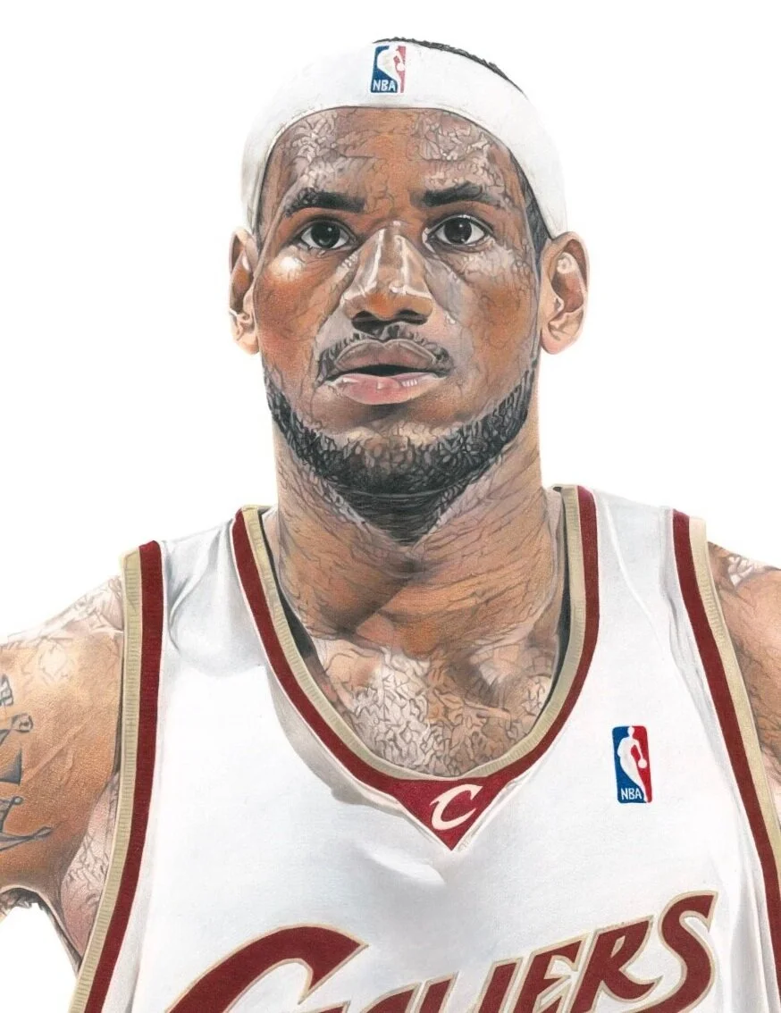 LeBron James 手描き肖像画 F4サイズ LeBron James 手描き肖像画 F4サイズ - メルカリ
