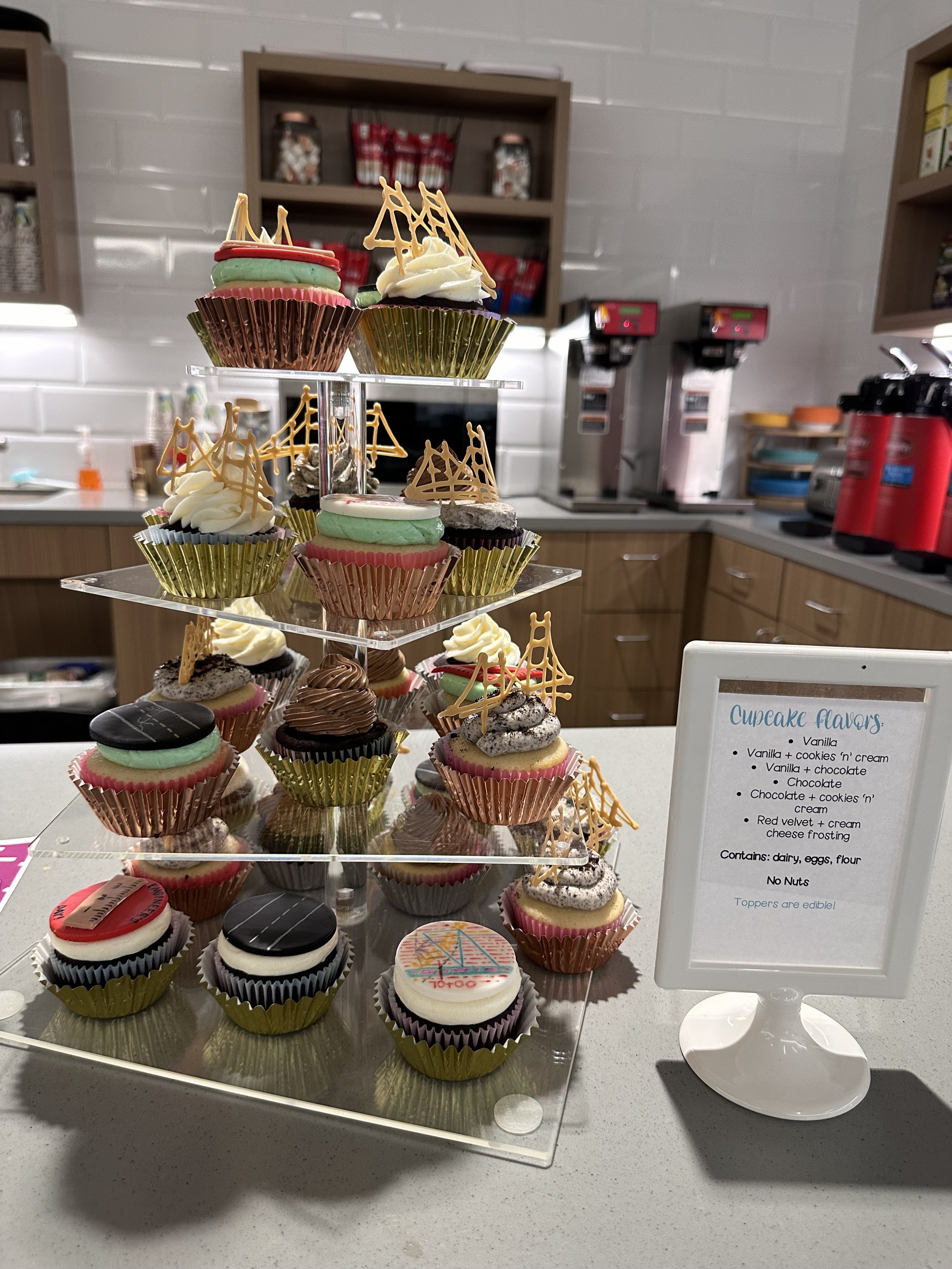 Custom Engineer's Day cupcakes @ HNTB!