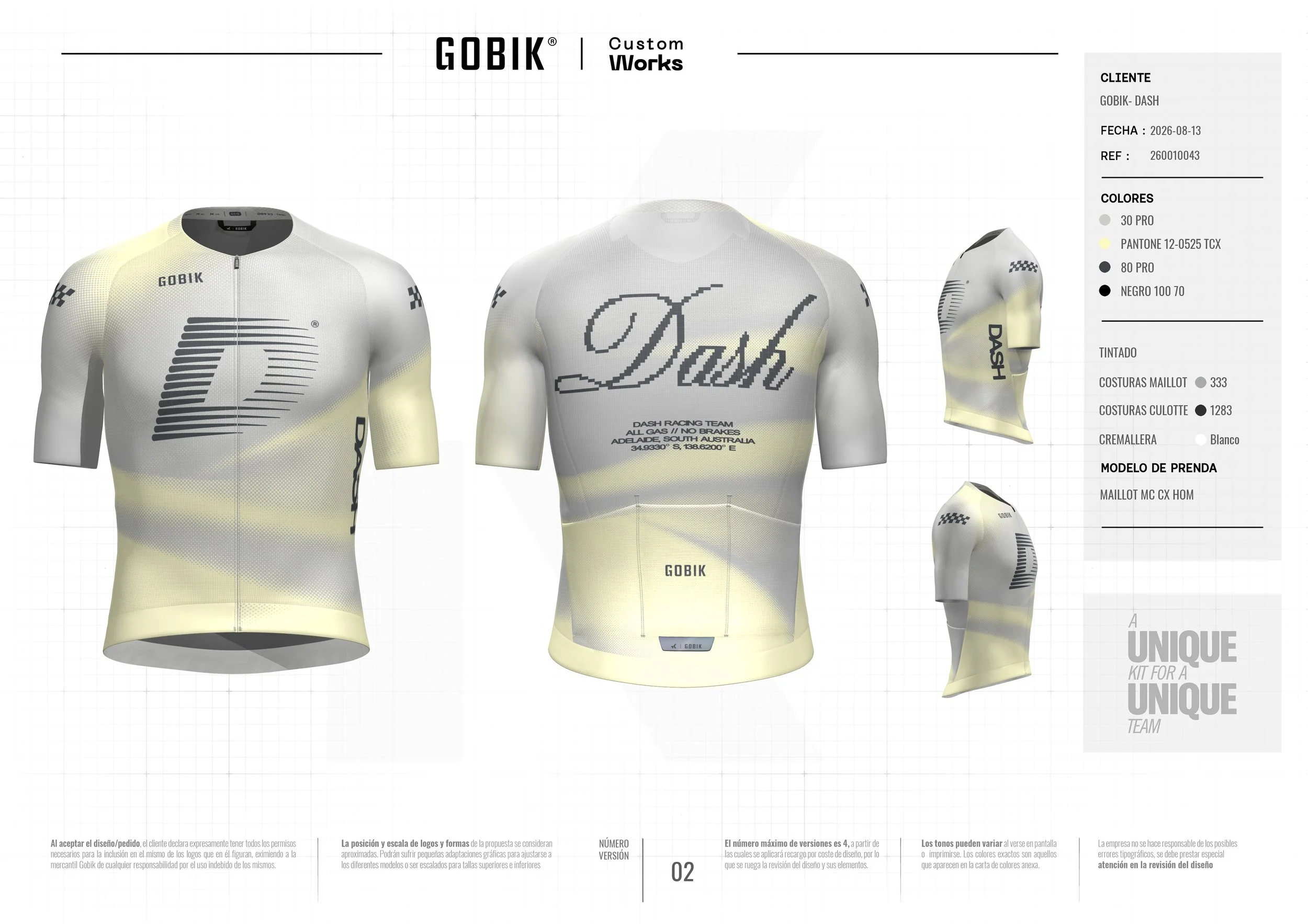 DASH GOBIK CX PRO 4.0 JERSEY