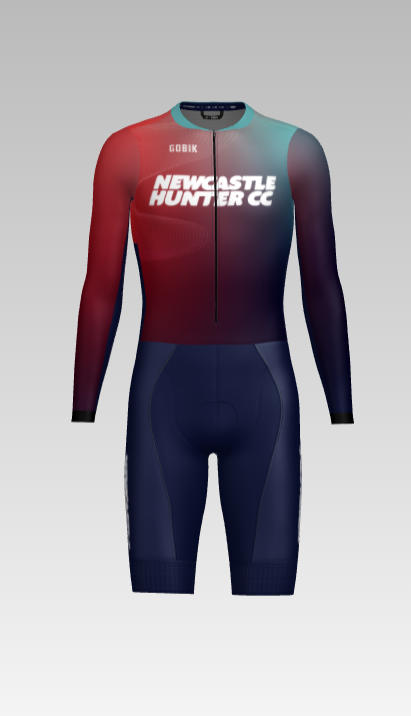 Newcastle Hunter CC Men's Track or Time Trial (with number holder) Velodrome Aerosuit