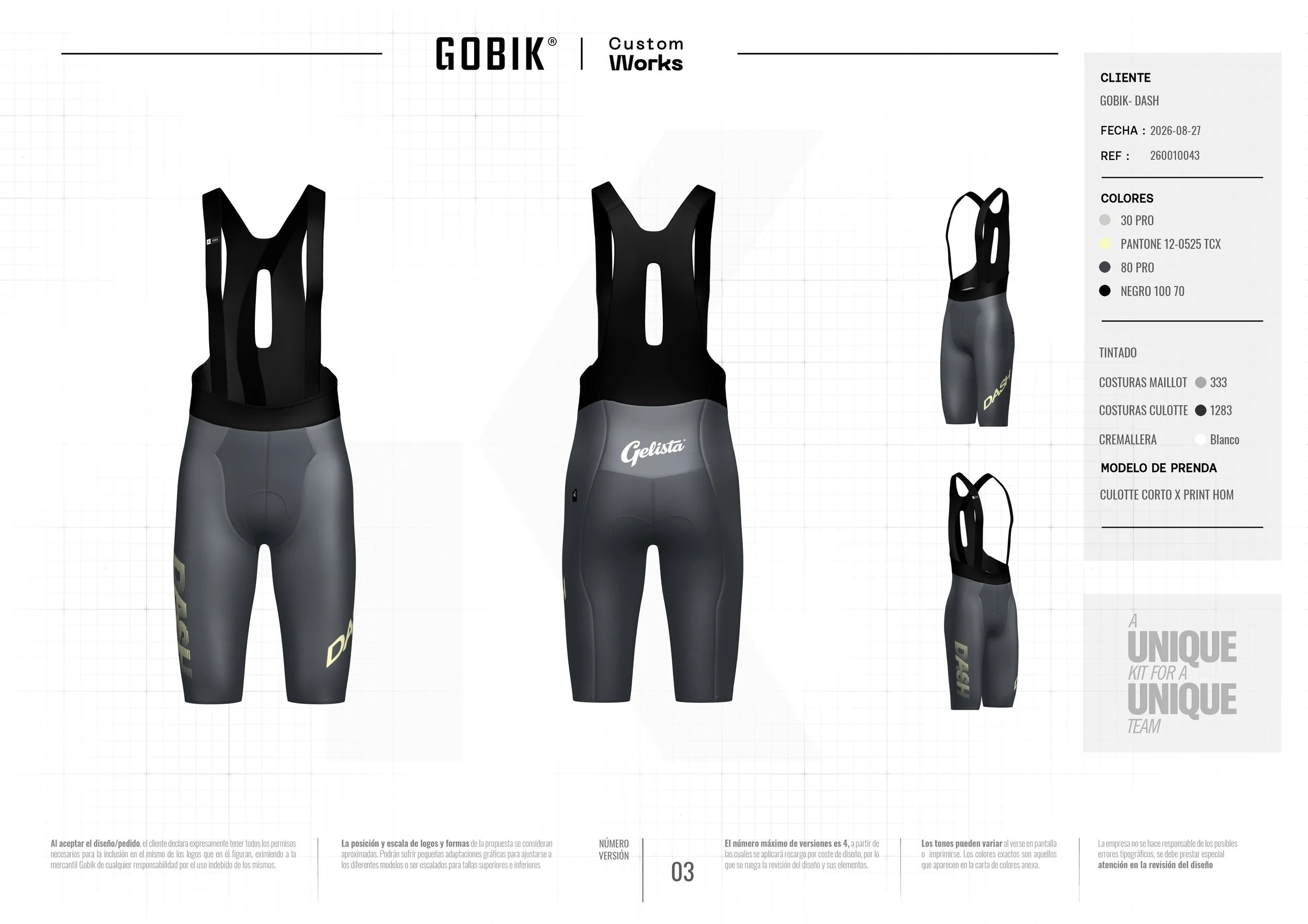 Dash Team Gobik X Bib Shorts