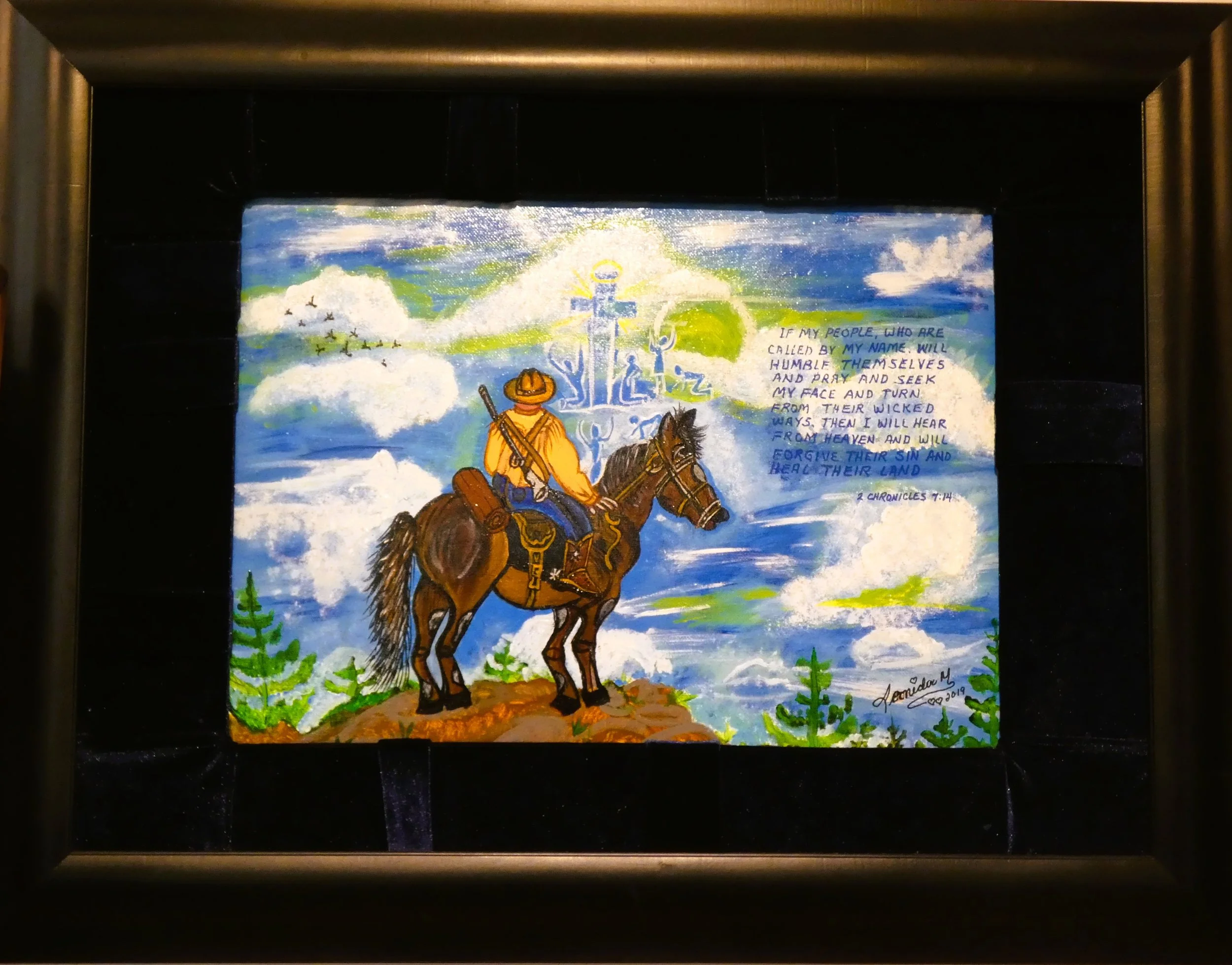 Cowboy with Horse
