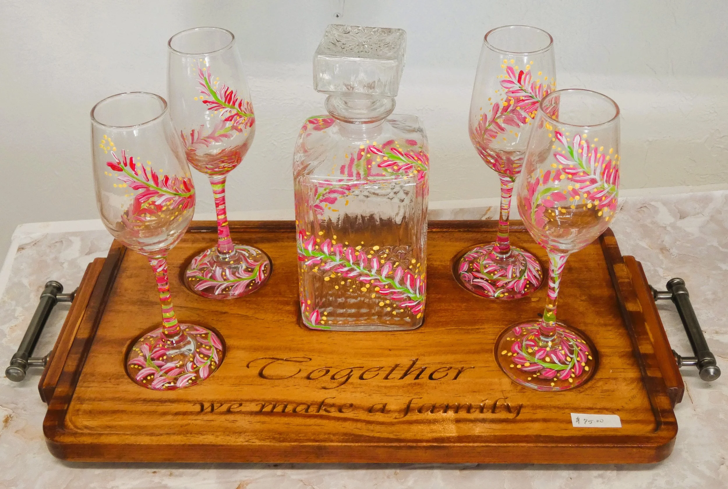Pink Decanter Set.JPG