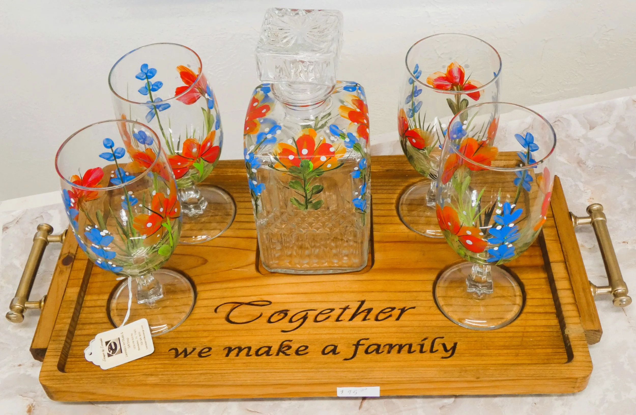 Blue & Red Decanter Set.JPG