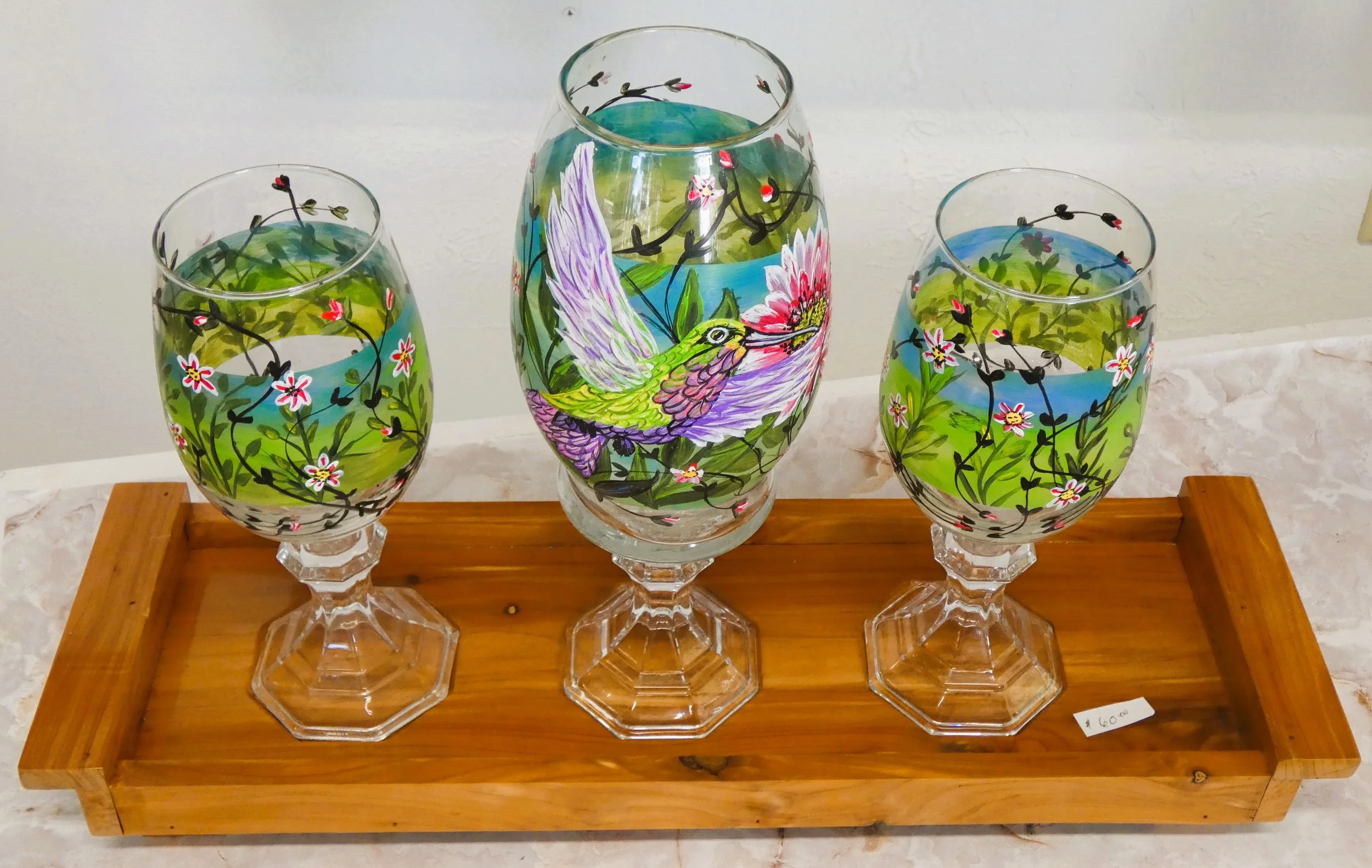 Humming Bird 3-Piece Glassware Set.JPG