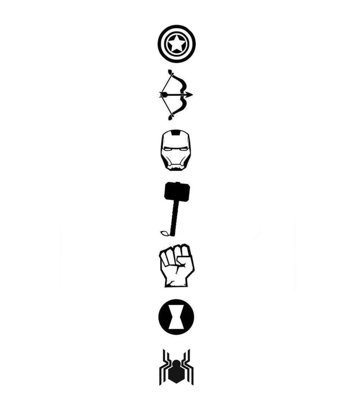 Avengers Symbols