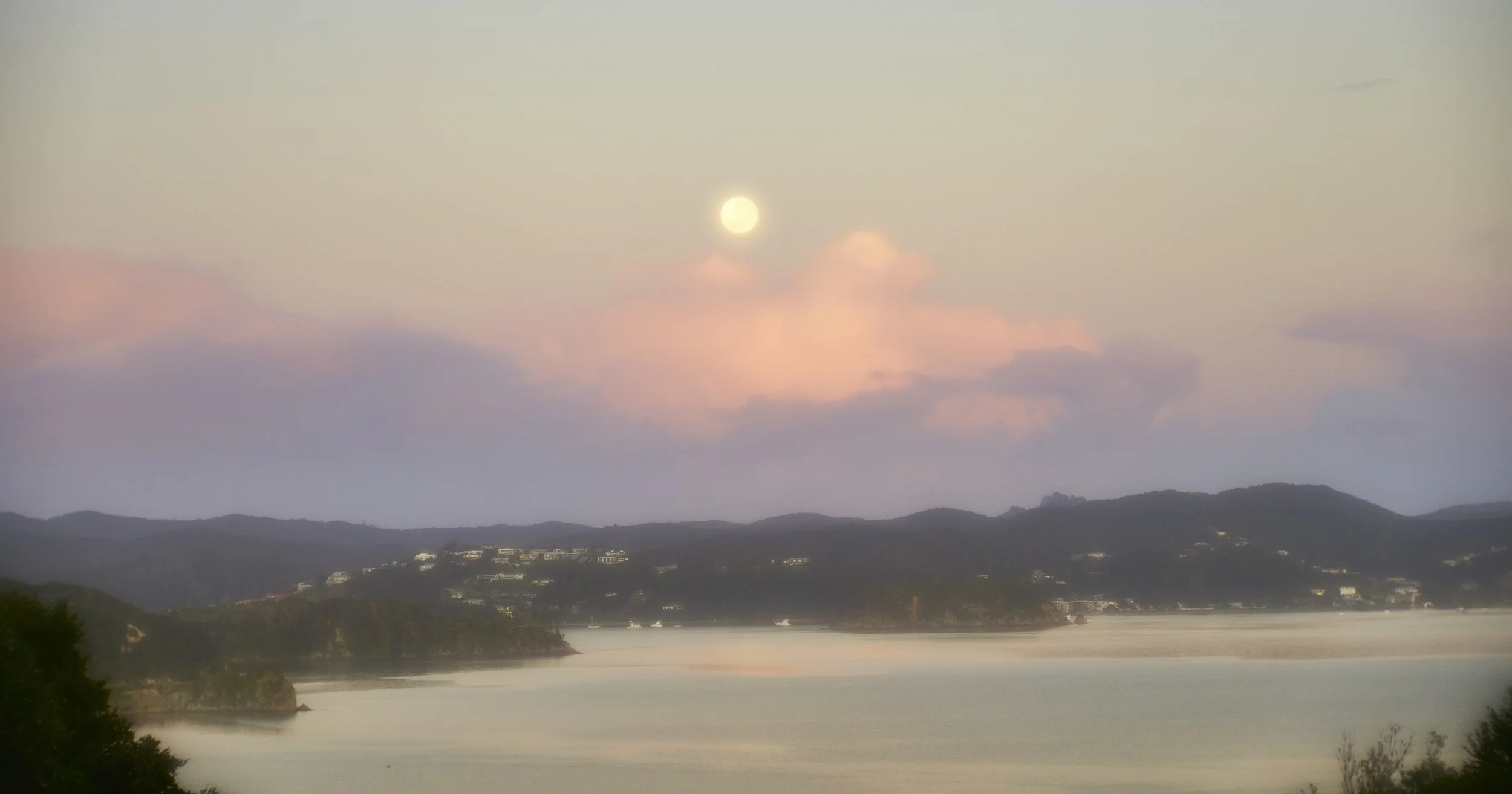 Moonset from upper deck