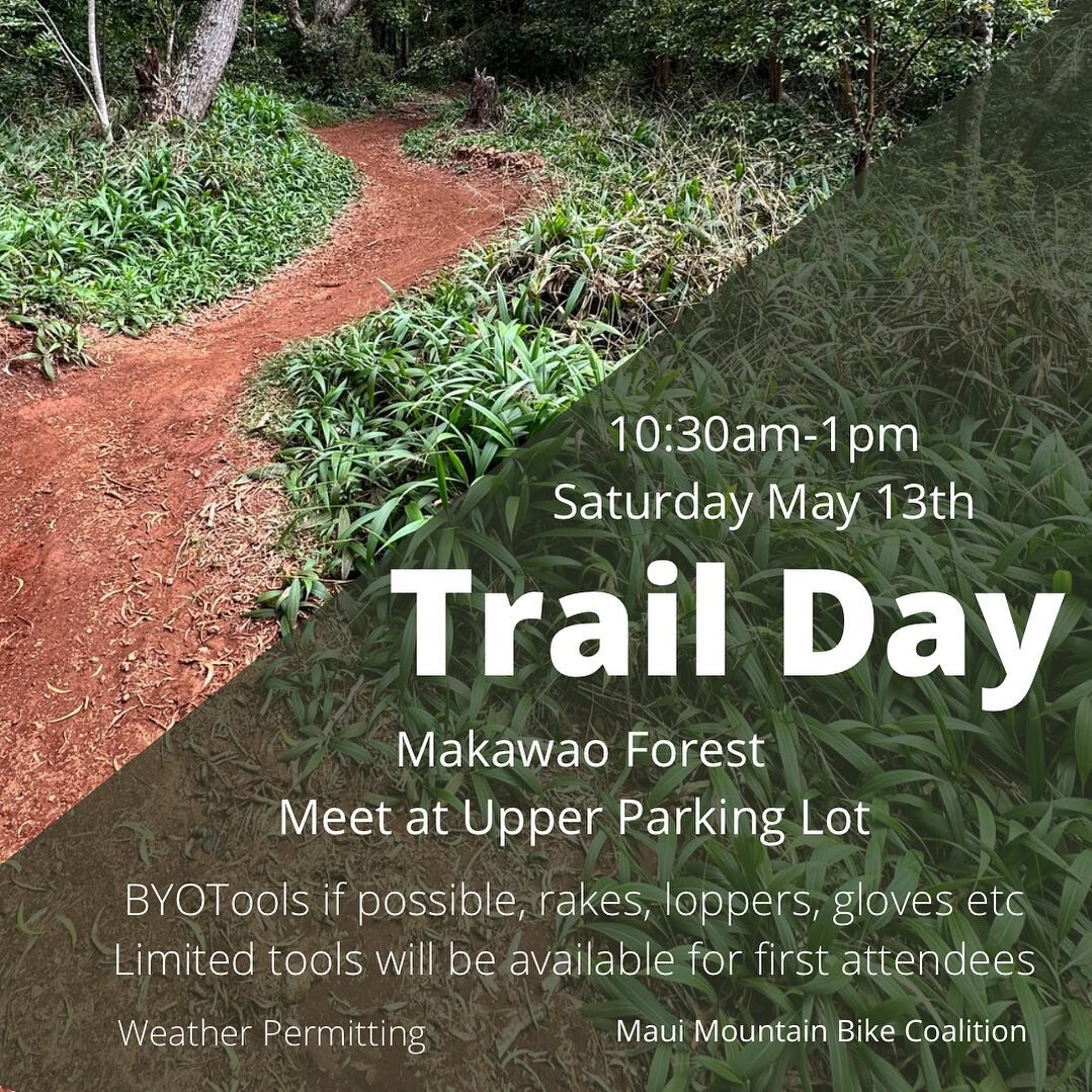 Aloha everyone, we had a great meeting last night @krankcyclesmaui and have a lot of exciting things being planned. Just waiting on a permit so we can announce, stayed tuned!

In the meantime, @bikefarmmaui is leading another trail day on Saturday Ma