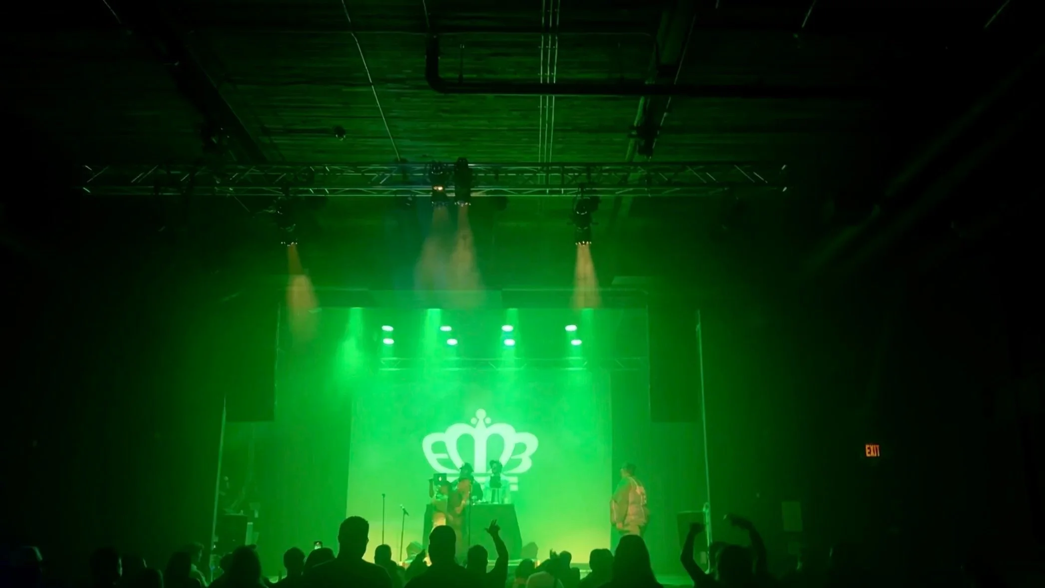 R.O.Z and Qway C perform at the R.O.Z & Friends show at the Park Theatre in Winnipeg.