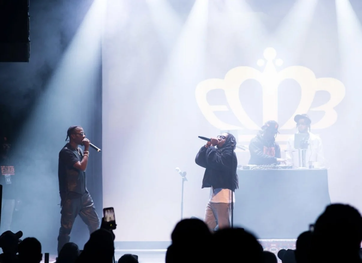 R.O.Z and Mason Groovy perform at the R.O.Z & Friends show at the Park Theatre in Winnipeg.