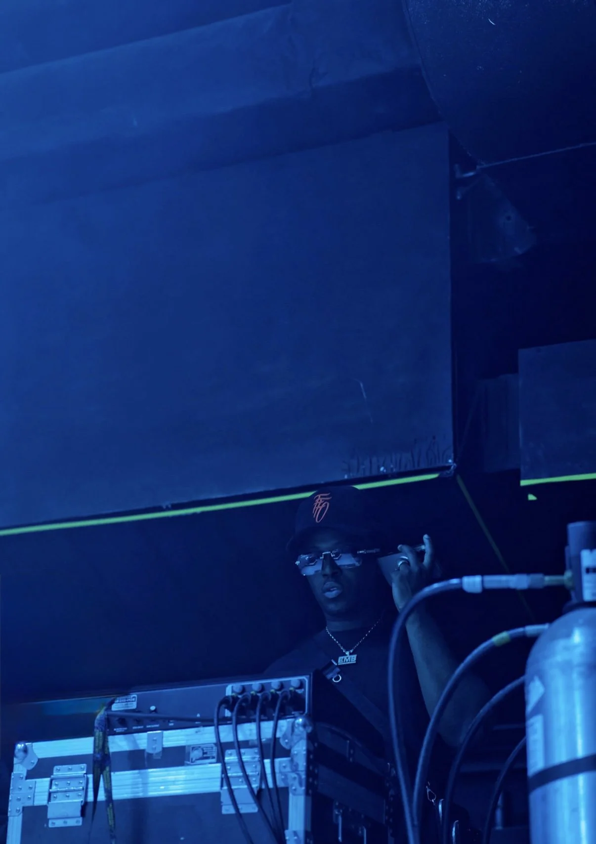 EMB Special FX Tech at the R.O.Z & Friends show at the Park Theatre in Winnipeg.