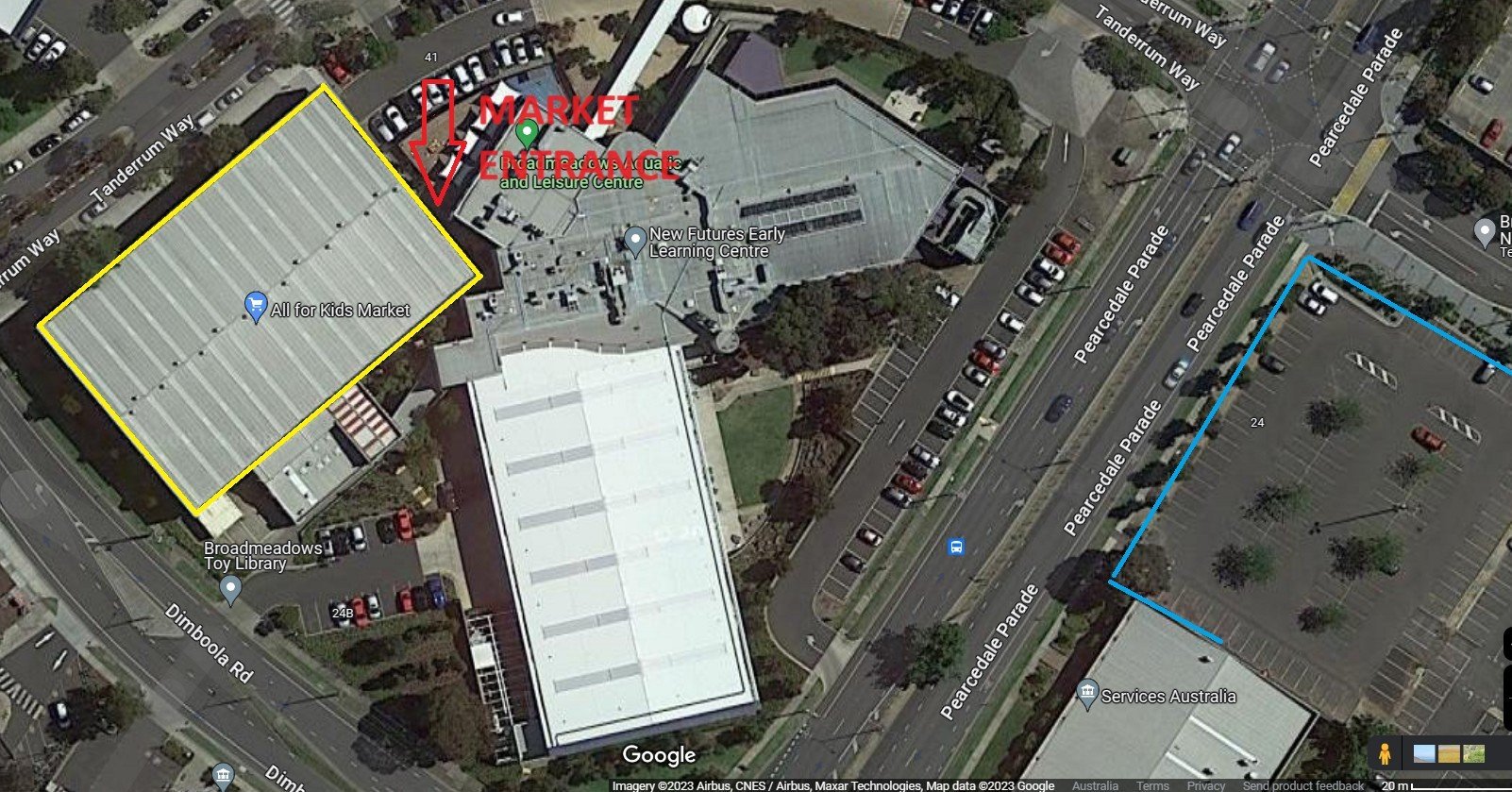 The Melbourne Collectors Market is on TOMORROW. The market is where the yellow box is which is the stadium.

Please check out the google maps images attached so you can plan your day. There are 500+ parking spots within a short 200m walk of the event