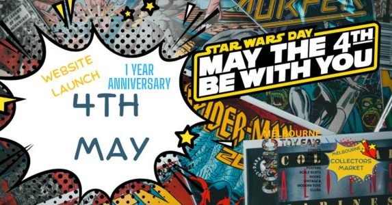 On the eve of the Diamond Creek Melbourne Collectors Market, we are not only celebrating Star Wars Day May the 4th; but the 1-year anniversary of the launch of our website. 

The site has gone through some changes over the last year and there's been 
