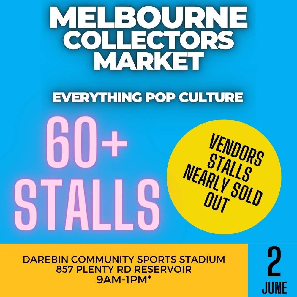 WOW JUST WOW!

In just under 5 hours, we have nearly sold out of vendor stalls for the June 2nd Melbourne Collectors Market in Reservoir.

We are already waitlisting vendors from certain categories. 

Applications are open and are filling fast. We wi
