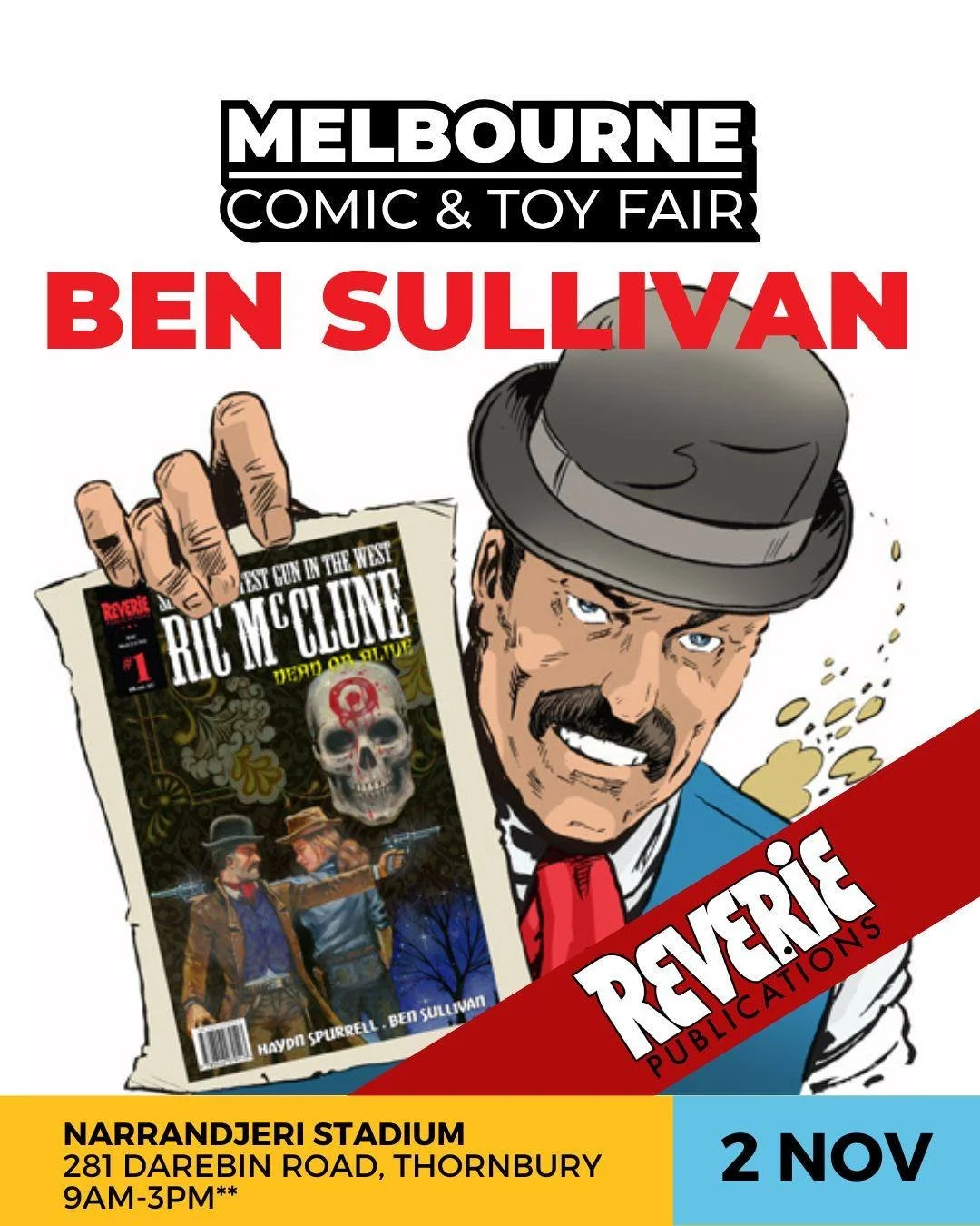 SPECIAL GUEST ANNOUNCEMENT Ben Sullivan!
Appearing at the Reverie Publications tables Ben Sullivan
In the deepest, darkest cave, where light has not cast its eternal glow since hours ancient, long since, forgotten by eyes that we mortals would rec