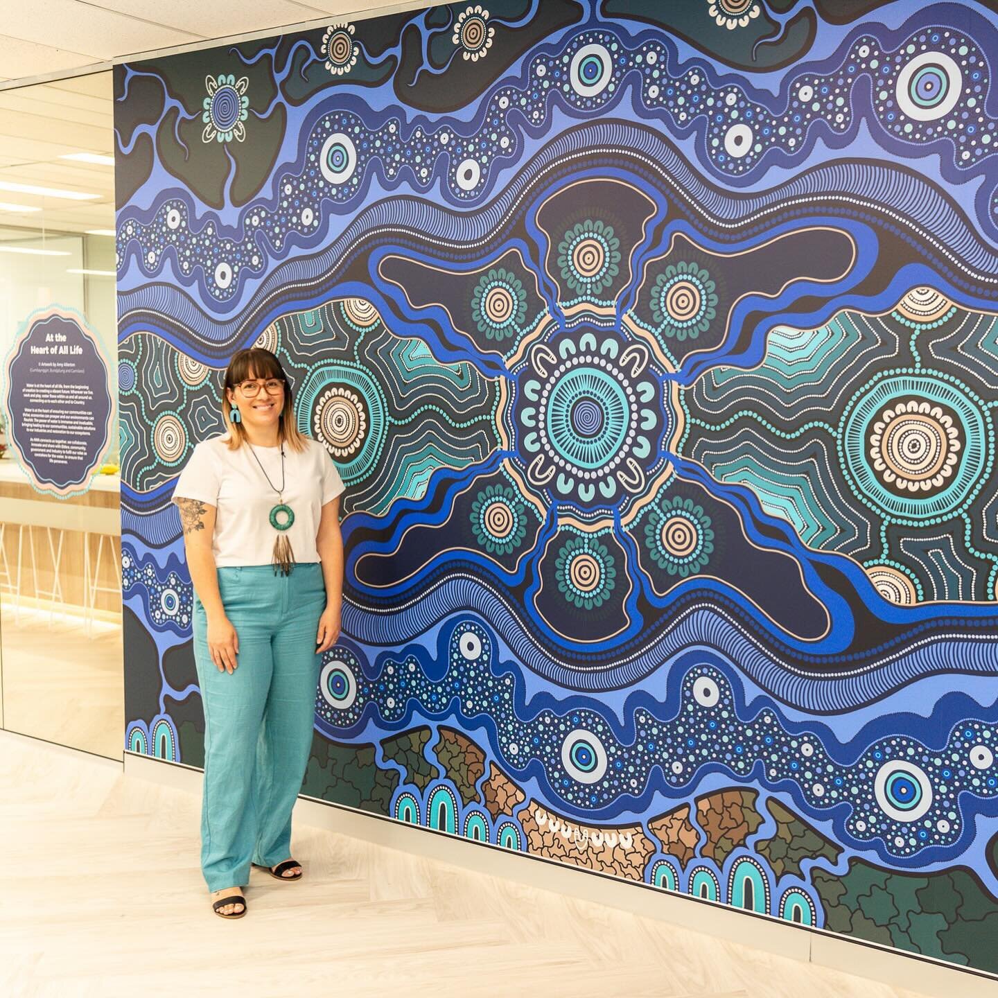 It was an honour to be able to join the @australianwaterassociation this morning for the launch of their Reflect Reconciliation Action Plan (RAP) and their RAP artwork &ndash; &lsquo;At the Heart of All Life&rsquo; &ndash; created by our Director, @a