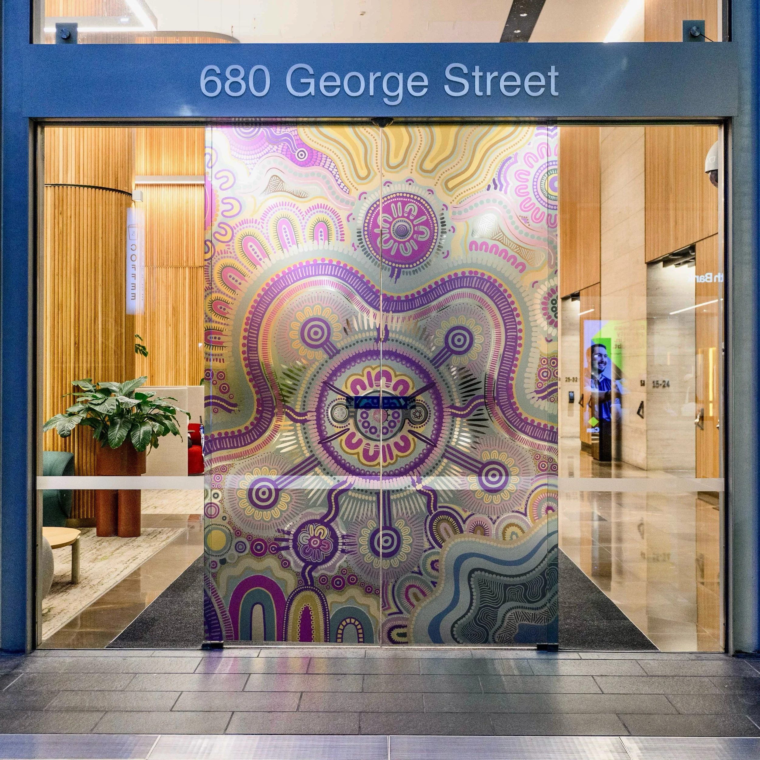 This National Reconciliation Week and NAIDOC Week, we&rsquo;re proud to see the Guwaabal artwork, created by our Founder + Managing Director @amyallerton, installed across multiple sites in Sydney as part of a public art installation curated by @futu