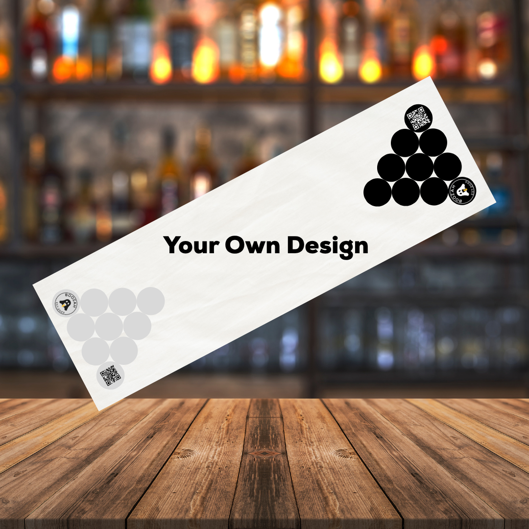 Design your own custom boozah beer pong board