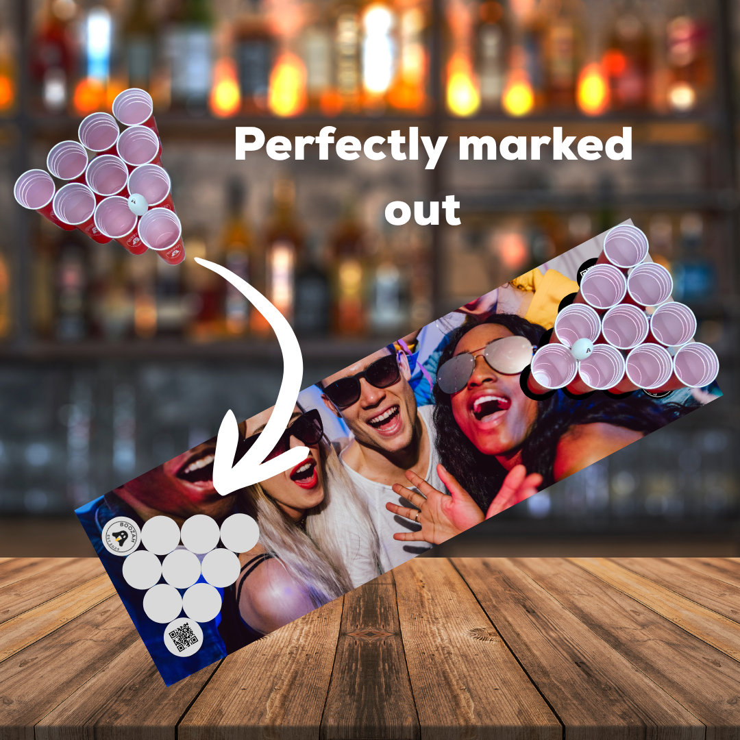 Design your own beer pong drinking game board