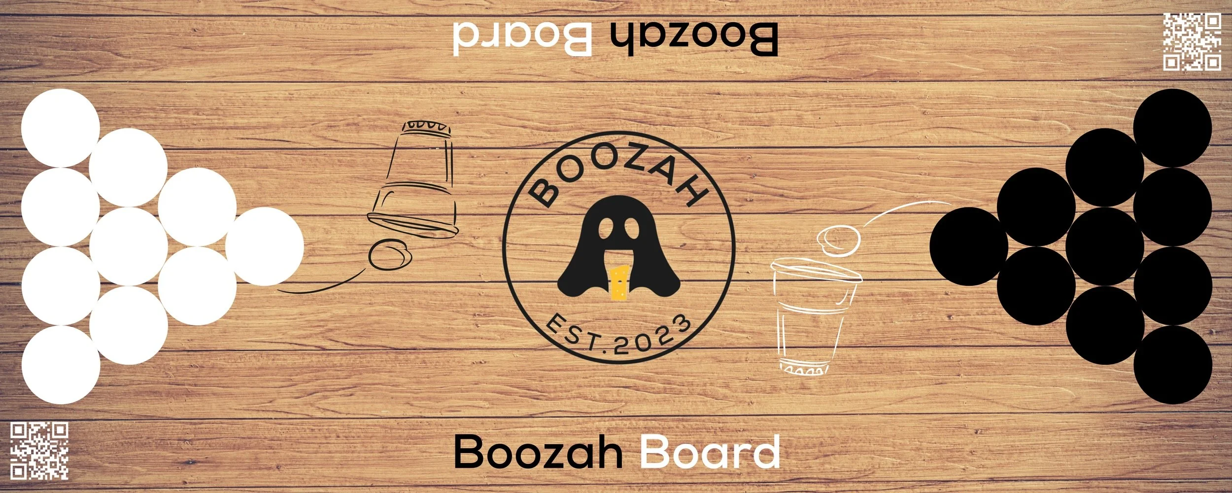 Boozah beer pong board