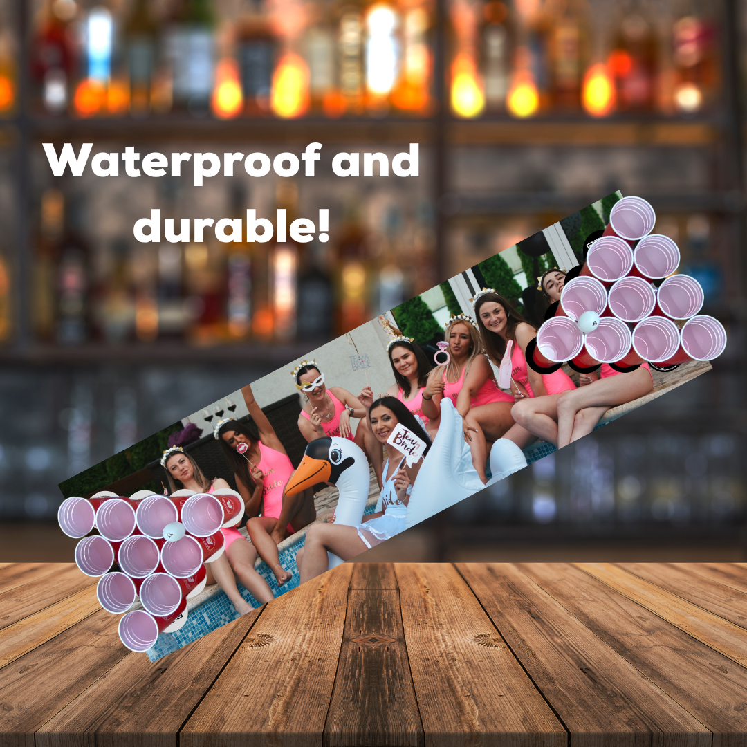 Custom beer pong board