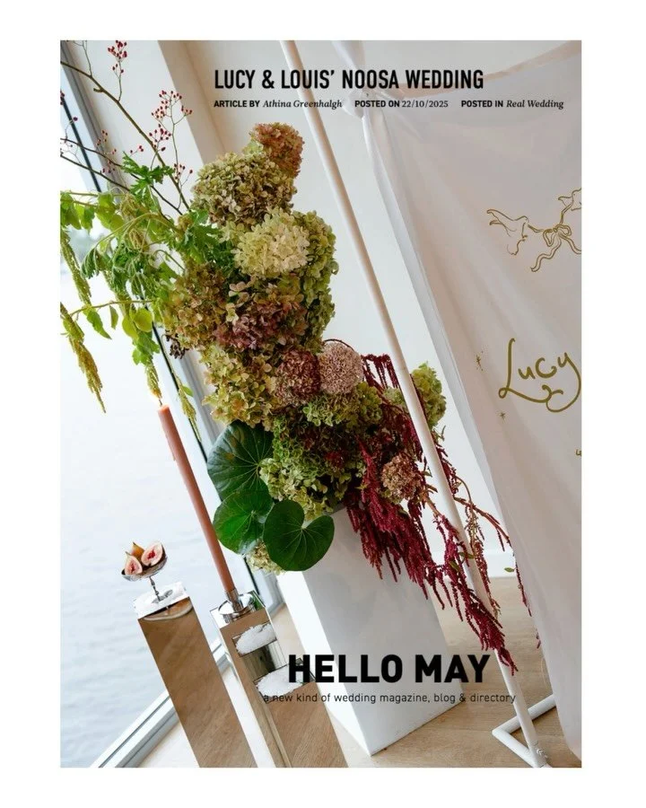 Our Lucy + Louis, recently featured in @hellomaymagazine | Real Weddings* 🤍 

To receive this last week was by far one of my greatest achievements + highlights since being in business and I couldn&rsquo;t have been happier that it occurred for such 