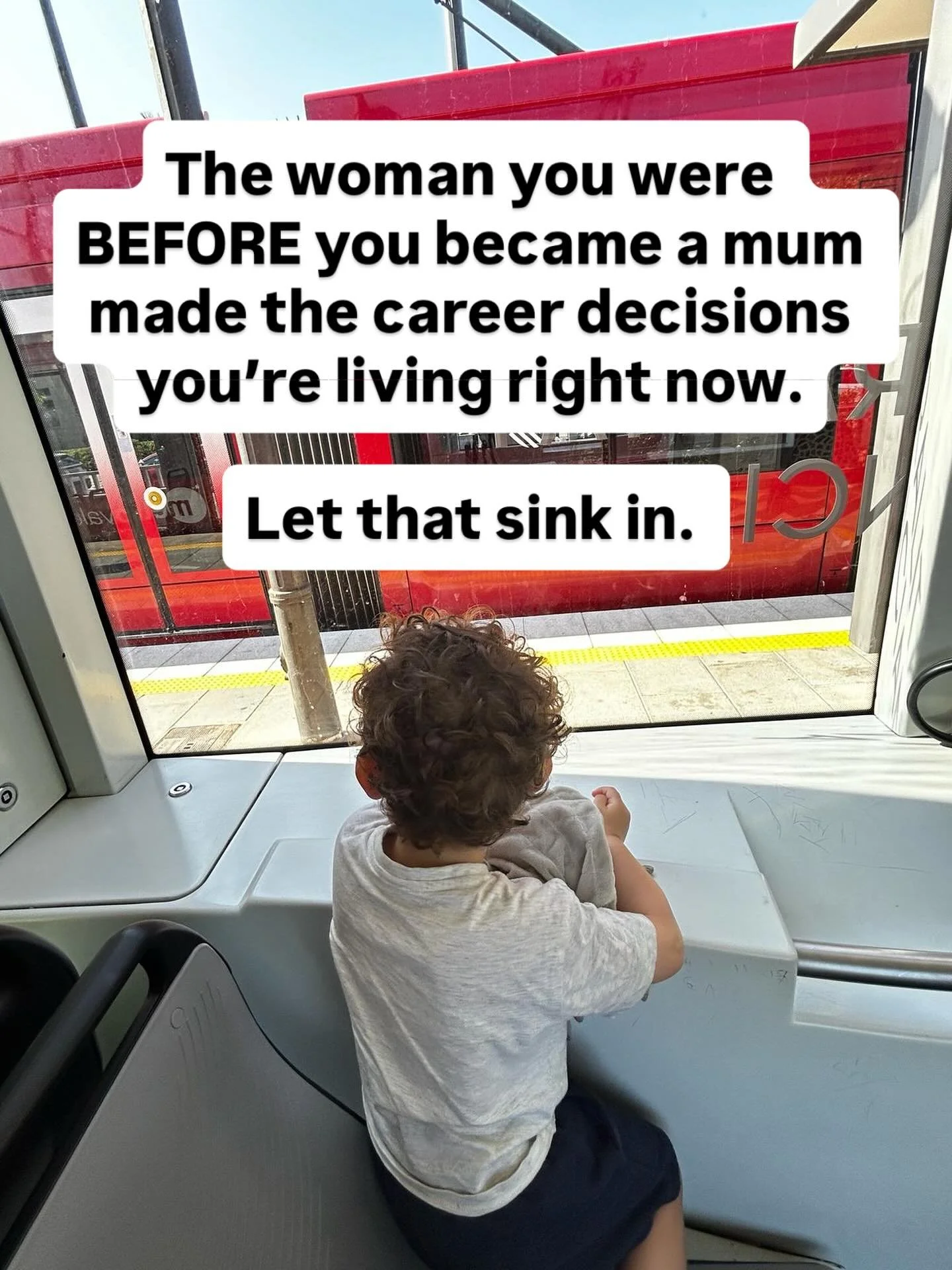 The woman you were before you became a mum made the career decisions you&rsquo;re living right now.

And that woman is different to the woman and mother you are now. 

Before kids, you may have chosen a career based on:
&mdash;&gt; Achievement
&mdash