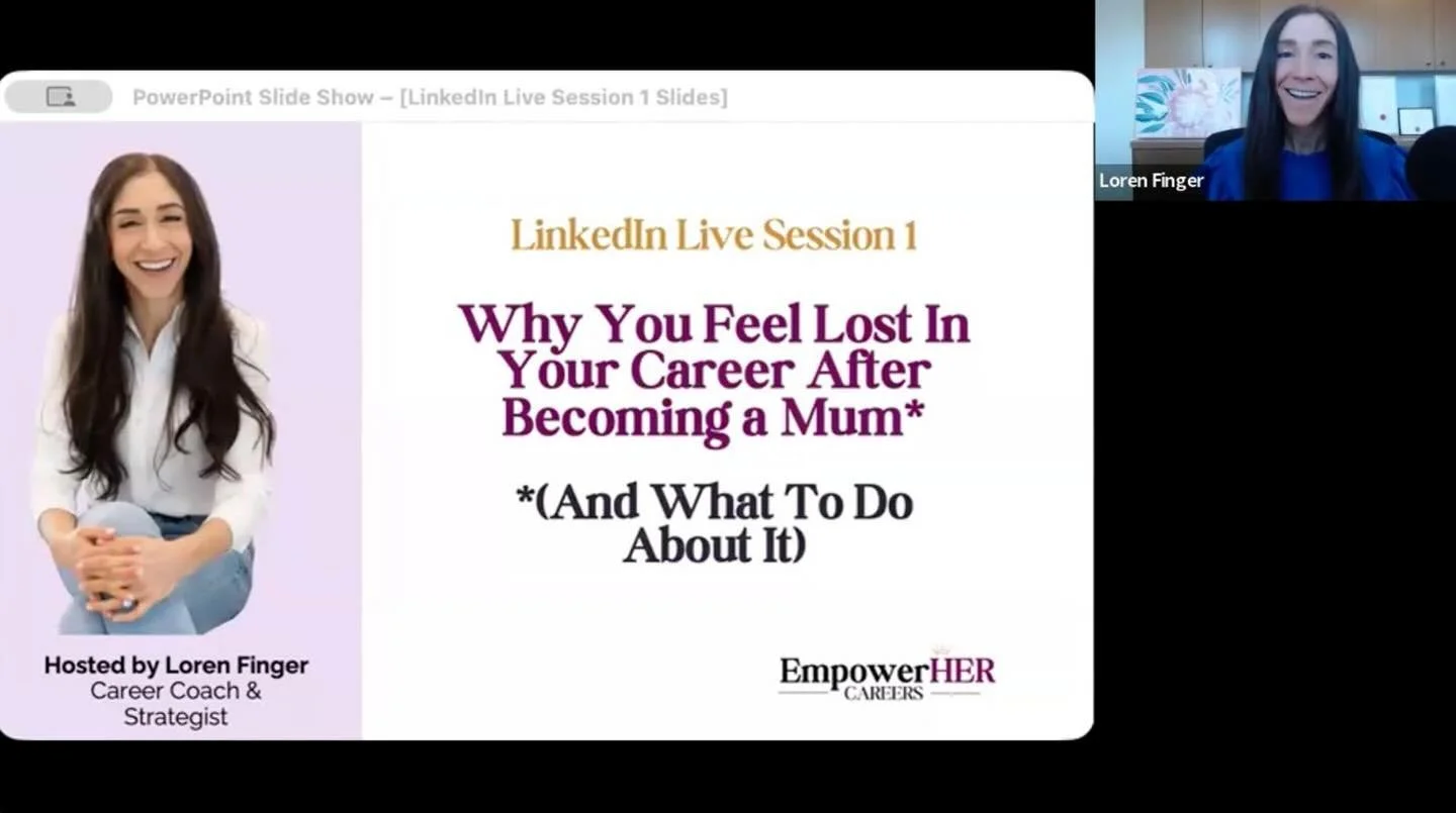 &ldquo;If you&rsquo;re a mum, you really have to watch this session. It&rsquo;ll change how you think about your career now, and will make you realise &ldquo;wow, I CAN change careers, it is possible for me after all. And I want to get started now!&r