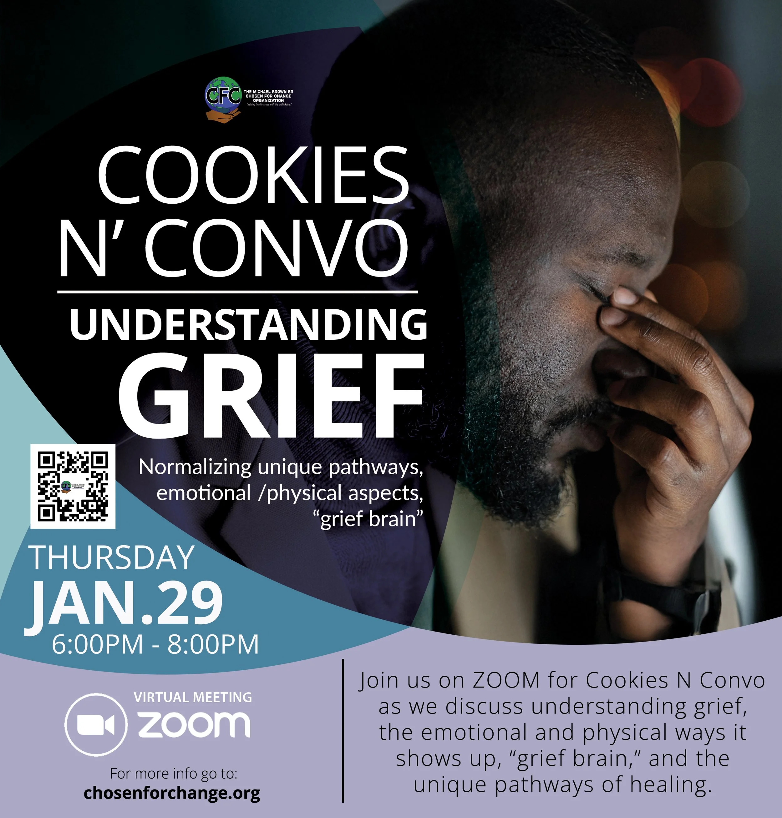 Cookies N Convo: Understanding Grief (ZOOM)