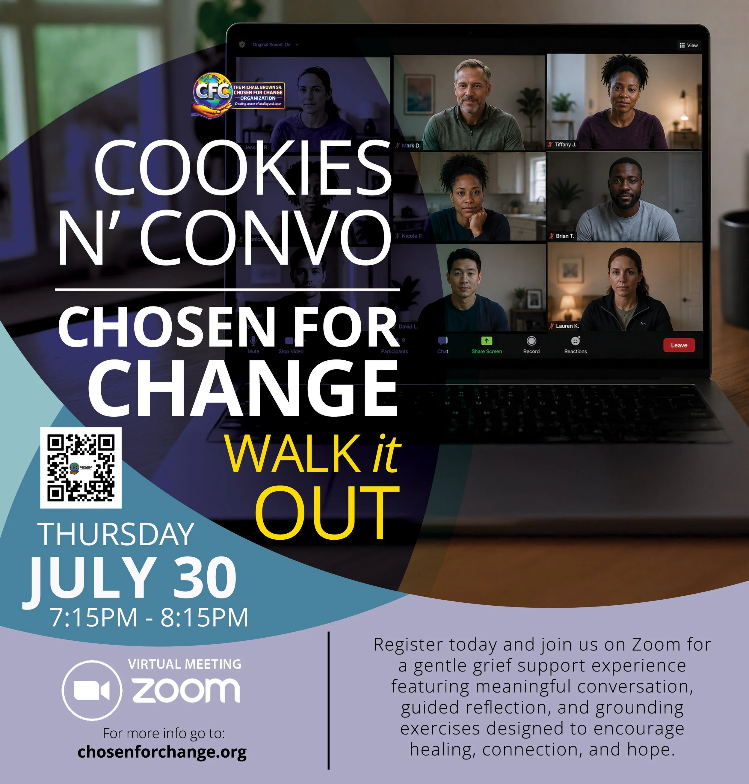 Cookies N Convo: Walk it Out (ZOOM)
