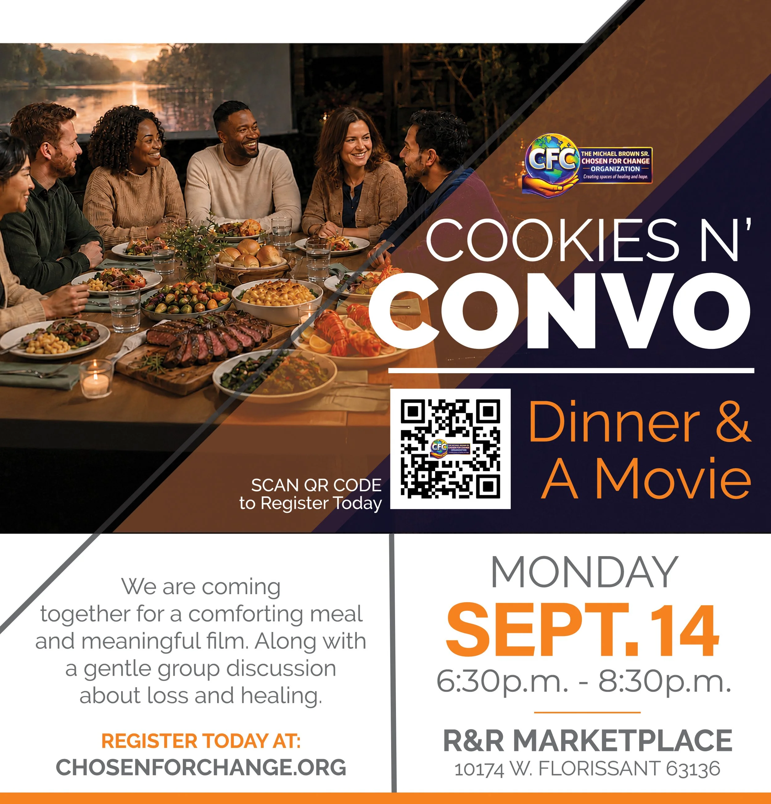 Cookies N Convo: Dinner &  A Movie