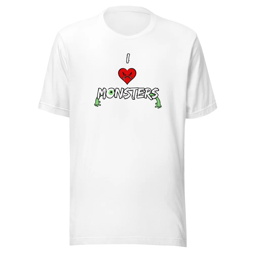I Heart Monsters Unisex t-shirt  The Haunted Grove