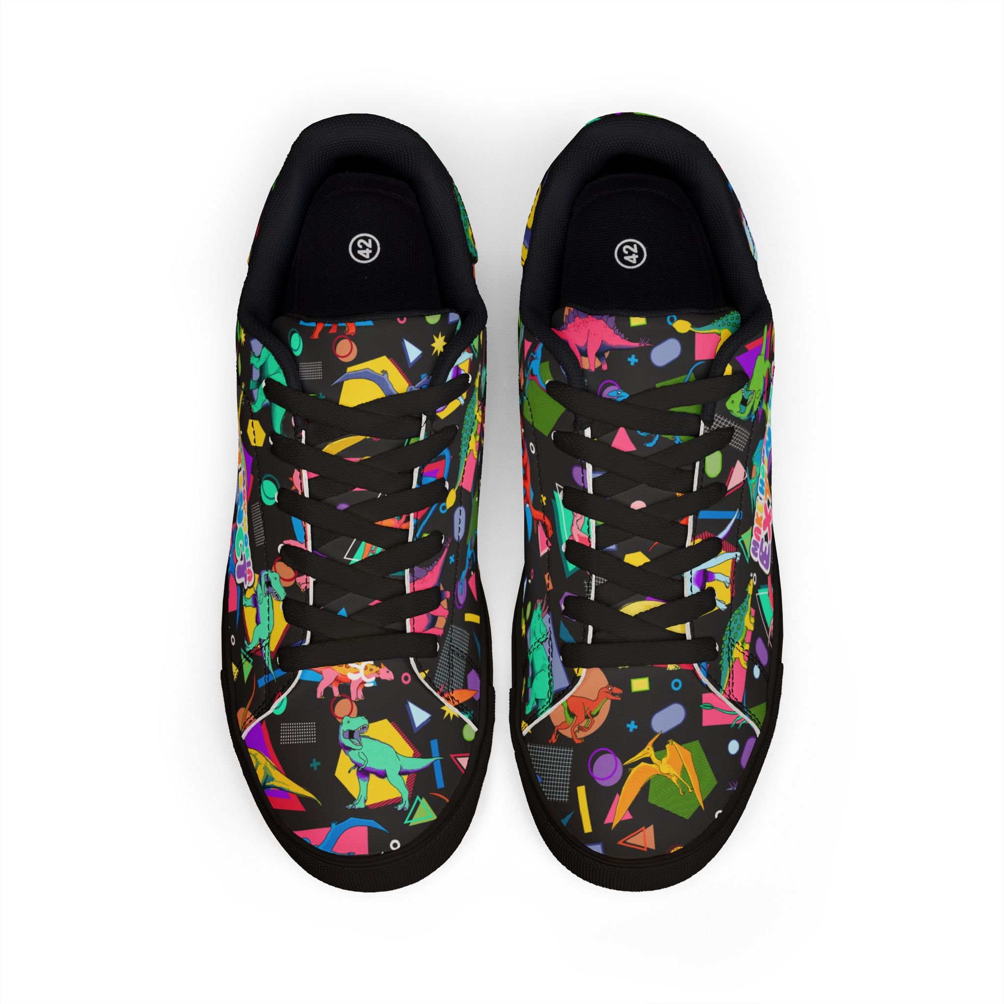 Make Homophobia Extinct - Retro Dinos Low-Top Sneakers