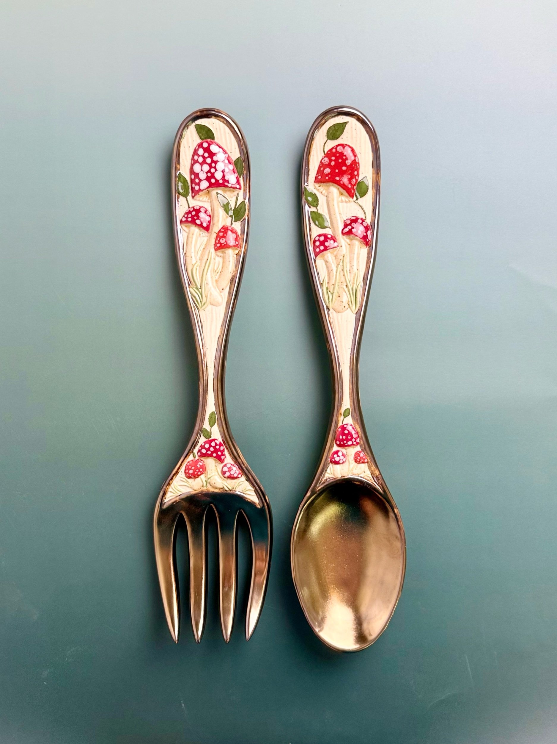 Mushroom Fork and Spoon