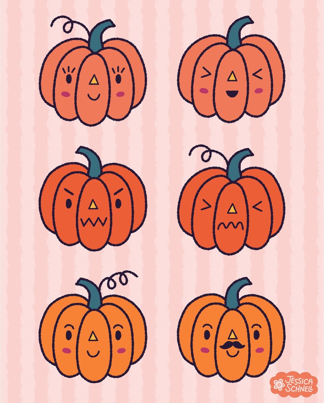 Silly pumpkin pals🎃🩷 
#galoweenartchallenge2025

Hosts:
@chanellkristen 
@daniellechandlerdesign
@lack.studio 
@lisabarlowillustrates 
@lizharrydesign 
@mollymariepea

#pumpkin #pumpkinpals #fall #autumn #halloween #happyhalloween #spookyseason #pu
