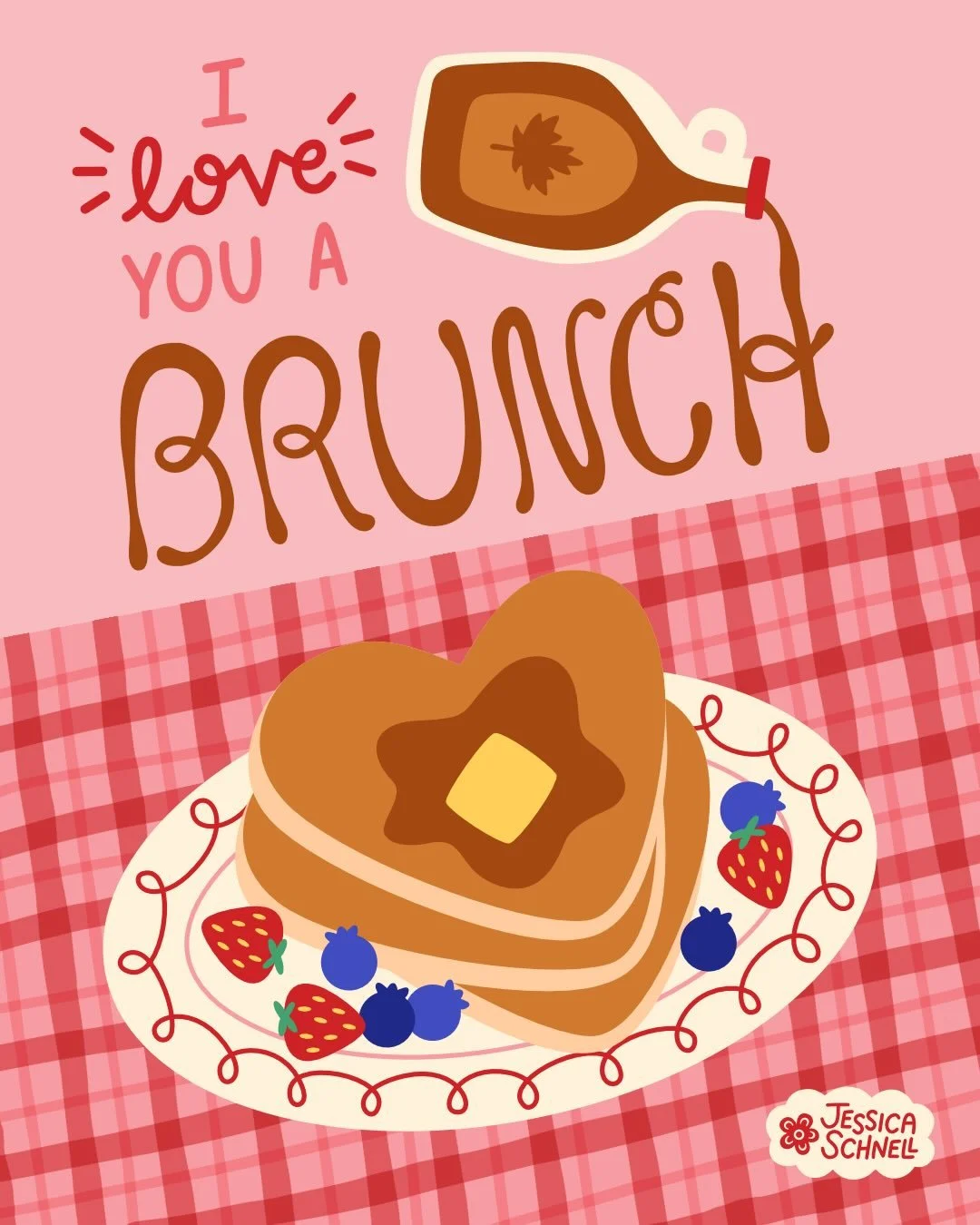 Heart shaped pancakes all the way!🥞💕 

This is such a fun challenge for February! Looking forward to many food illustrations this month😋

#loveatfirstbiteart 
Hosted by:
@bee_creates
@irisandsea
@daniellechandlerdesign
@madebymorganb
@katiemadetha