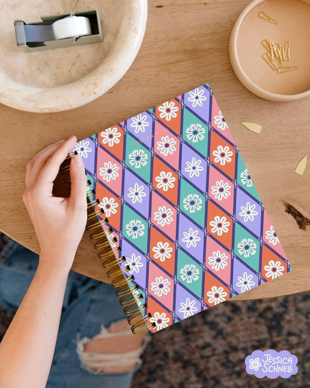 🌸🌼 Here&rsquo;s my entry for @golden.coil design contest! 

This pattern is from my &ldquo;Galloping Meadows&rdquo; collection that I made in January. I had stationery in mind when designing that collection so I would be thrilled to have this on a 