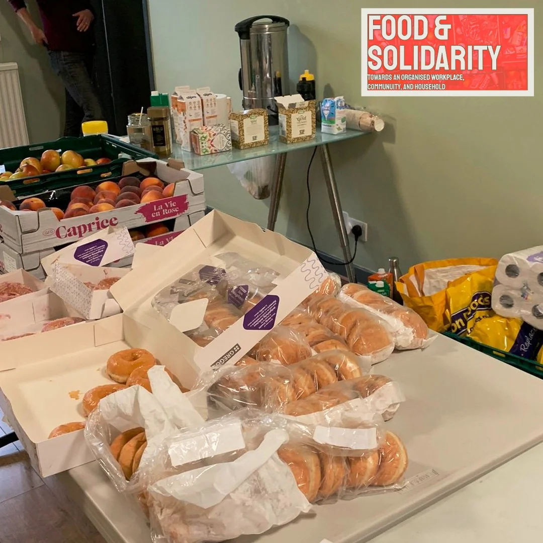 Food and Solidarity community meeting attendees discussing cost of living crisis solutions in Newcastle