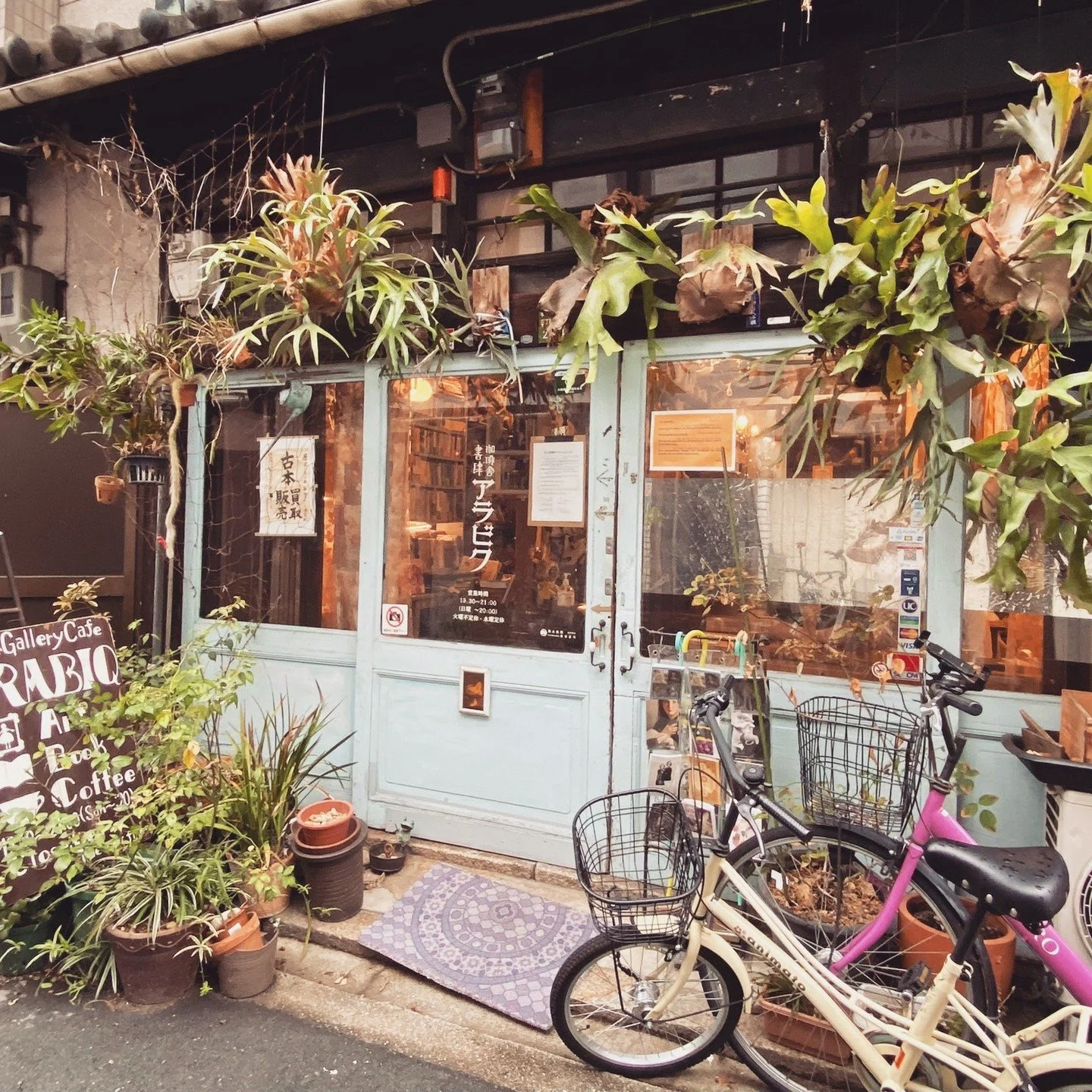 "The entrance is wreathed with plants; inside it is cozy, with rooms tumbling one after the other, the books sharing shelf space with dolls and bric-a-brac, and if you want to soak in the atmosphere"
❦ We take a trip to Japan for the first