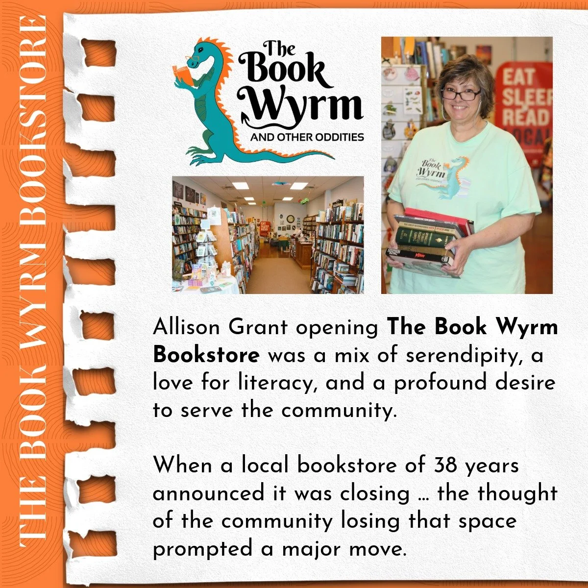 Check out our latest Bookseller Feature: Allison from @bookwyrm_bookstore !

Her and her husband purchased a longstanding bookstore in Douglasville, Georgia. They have been navigating the bookseller world for the past 6 months, while keeping the hear