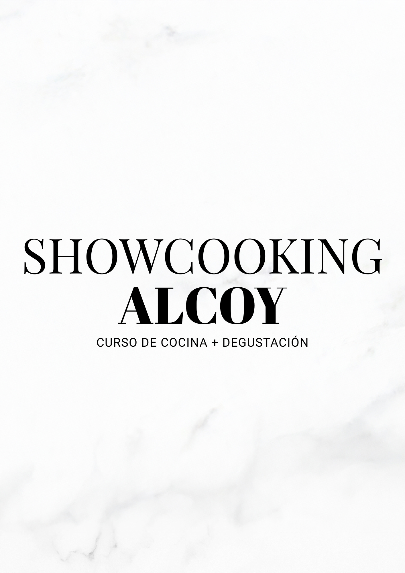 SHOWCOOKING ALCOY