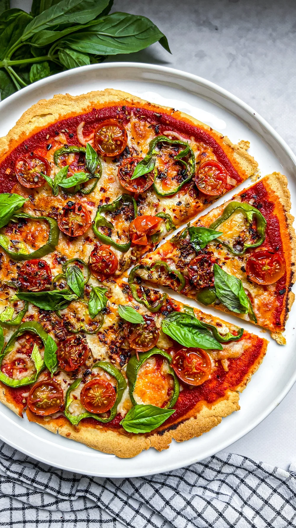 Pizza de garbanzos — Saboreanda