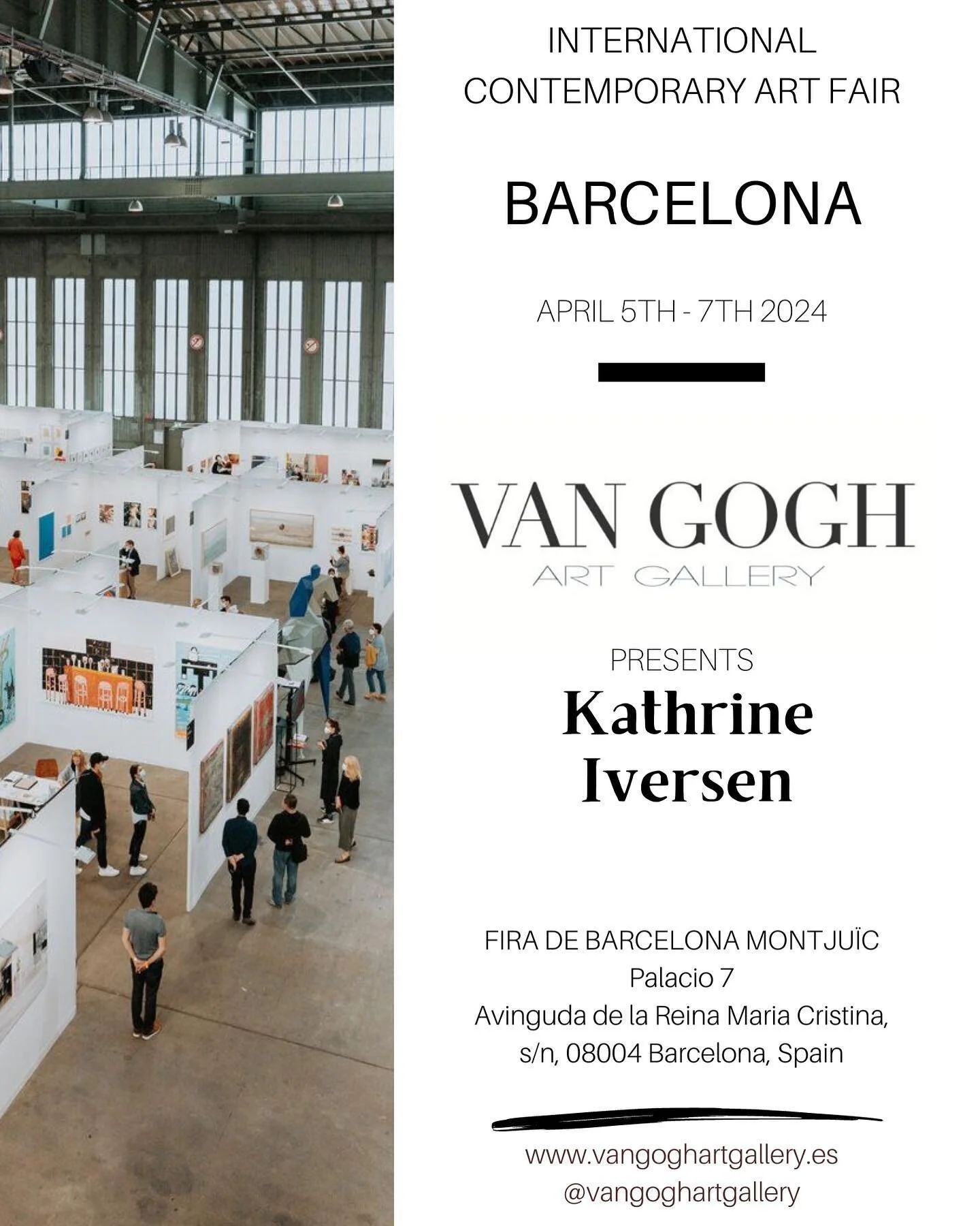 Udstilling i Barcelona 🇪🇸
Fra den 5. - 7. april skal jeg udstille i Barcelona i forbindelse med udstillingen &ldquo;International Contemporary Art Fair 2024&rdquo;. Her vil jeg v&aelig;re repr&aelig;senteret af VAN GOGH Art Gallery. 

Jeg gl&aelig;