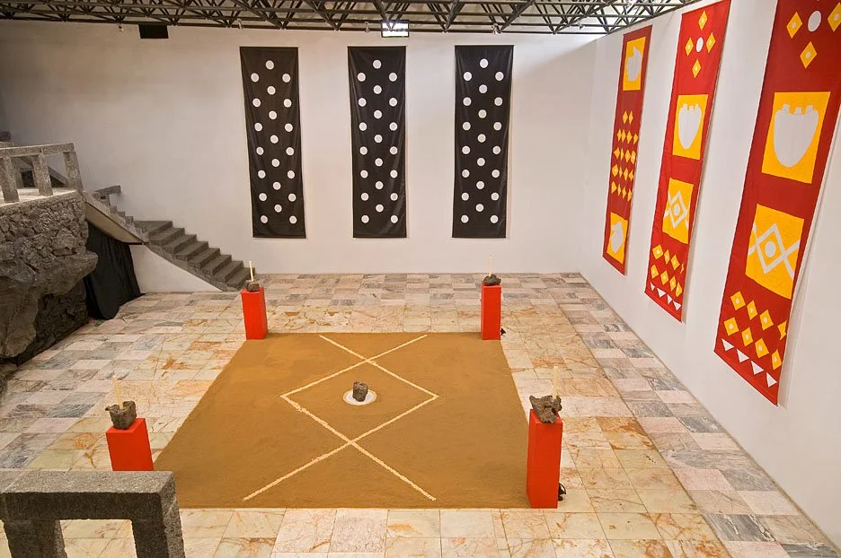 2007 "Ofrendas a mi Madre (AMGVL)" Installation view Diego Rivera Anahuacalli Museum, Mexico City.
