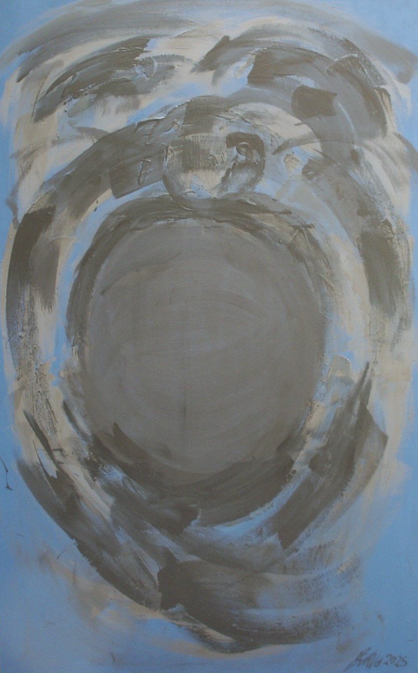 2025 Howl Oil on canvas 84 x 52 x 1.5 Inch. (213.36 x 132.08 x 3.81 cm)