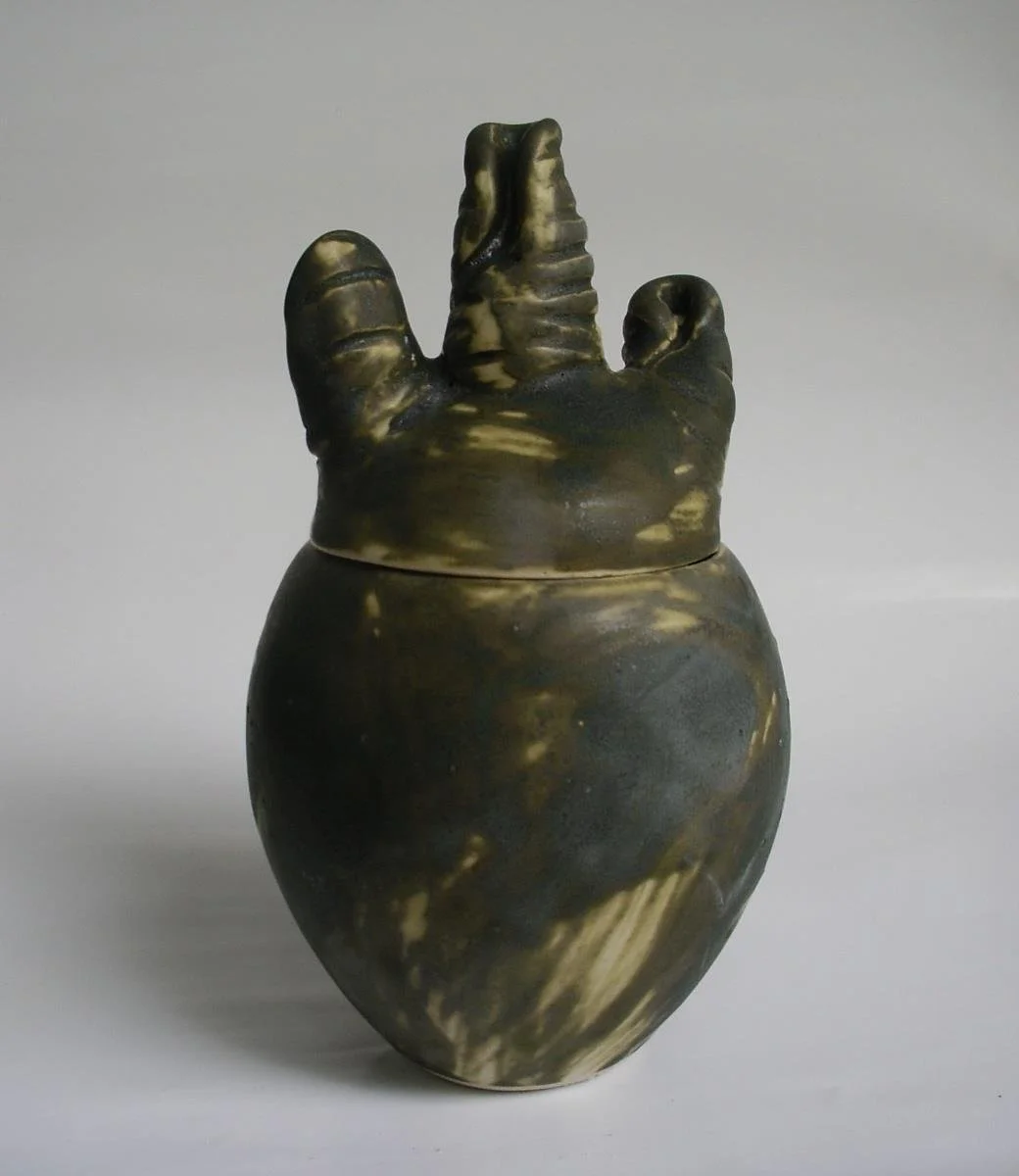 2. Abelardo: por tus ojos de harina de tiempo y tu silencio. 2014. High-fire stoneware. 6.5 x 4 x 4 inch (16.51 x 10.16 x 10.16 cm)