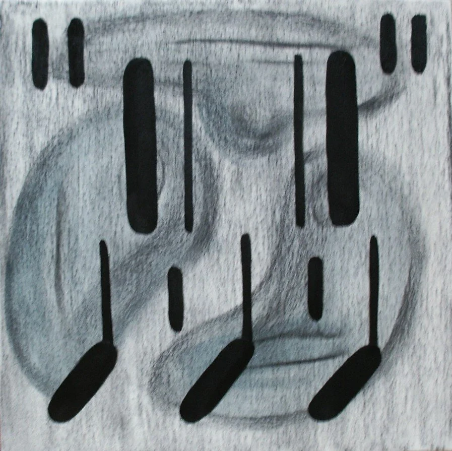 2023, Fossil 10. Oil on canvas , 22 x 22 x 1 inch ( 55,88 x 55.88 x 2.54 cm)