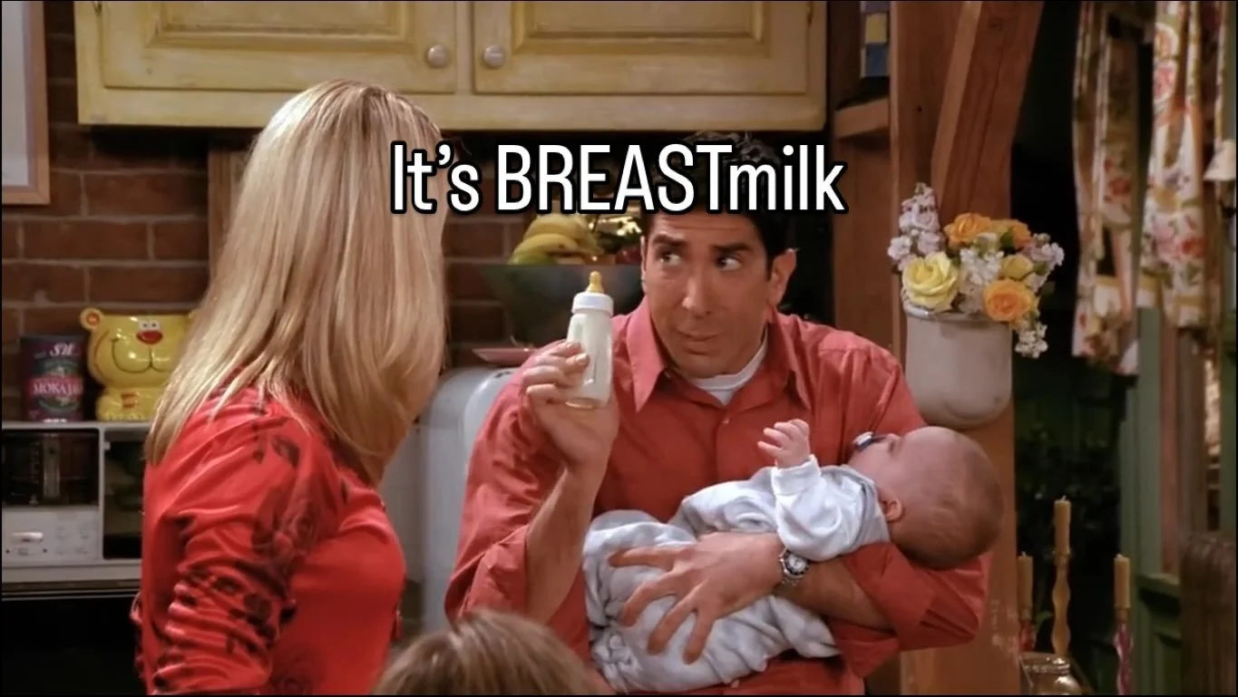 Lowkey, Ross is annoying. 😆

Have you tried your milk before?? 

I don&rsquo;t remember trying it myself but I remember my husband trying it. 🤣

#breastfeeding #lactation #momlife